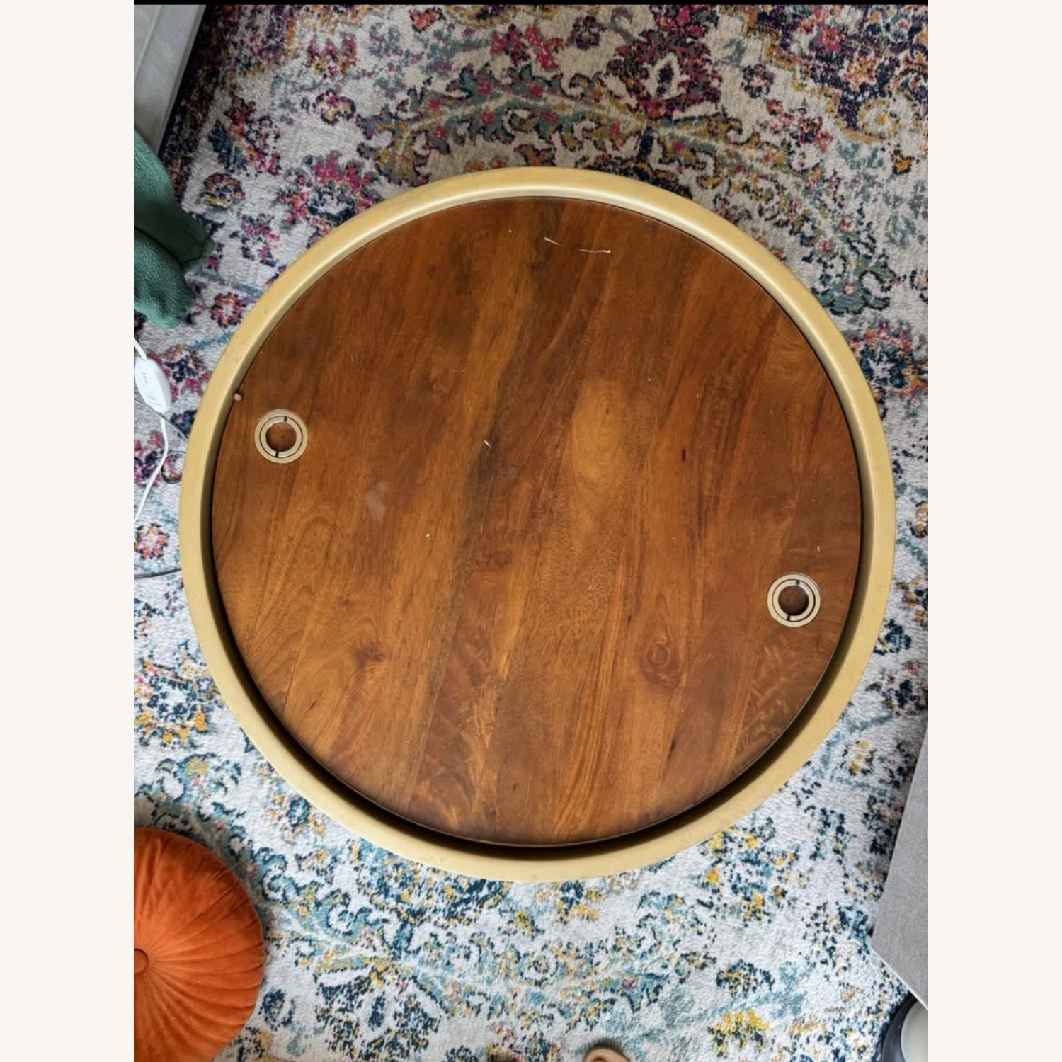 West Elm Drum Storage Coffee Table - image-2