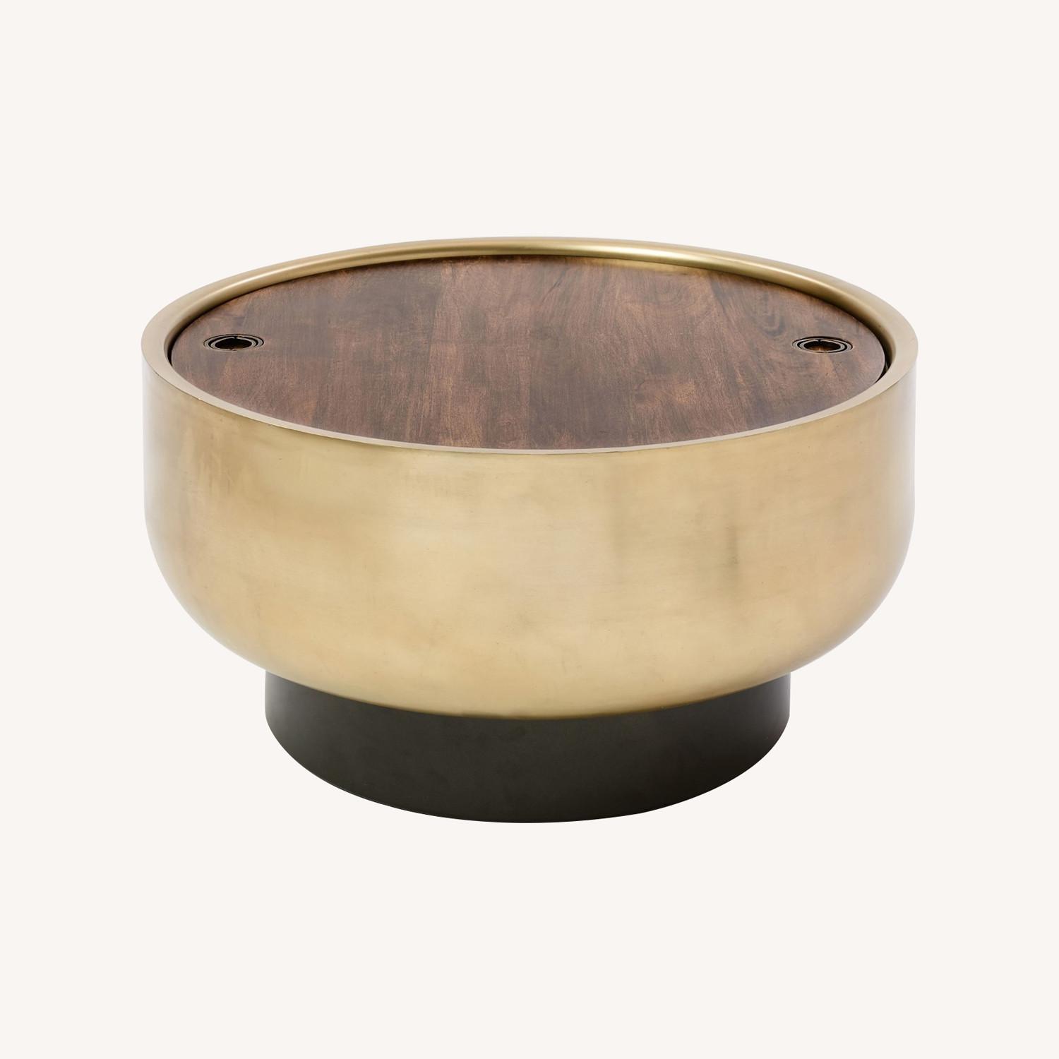 West Elm Drum Storage Coffee Table - image-0