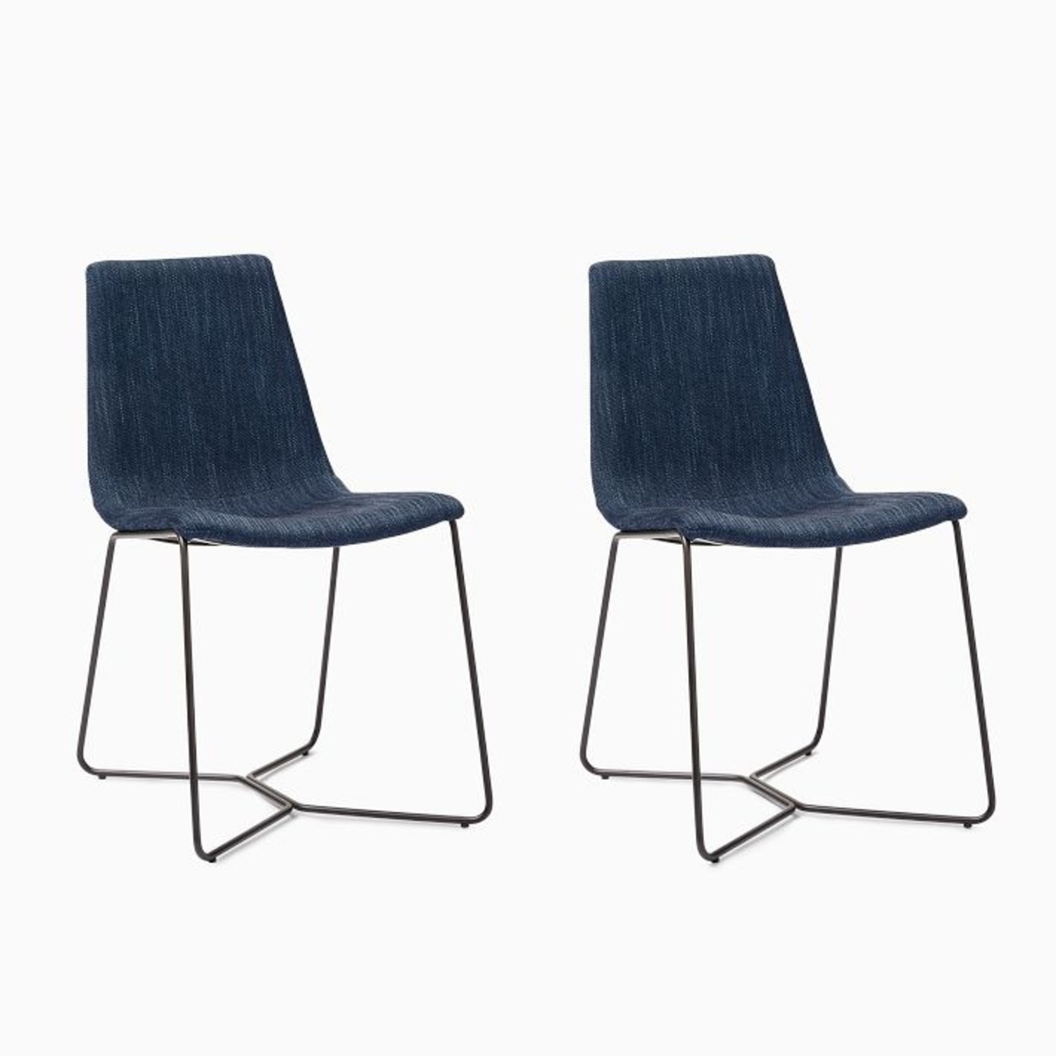 West Elm Slope Dining Chairs - image-4