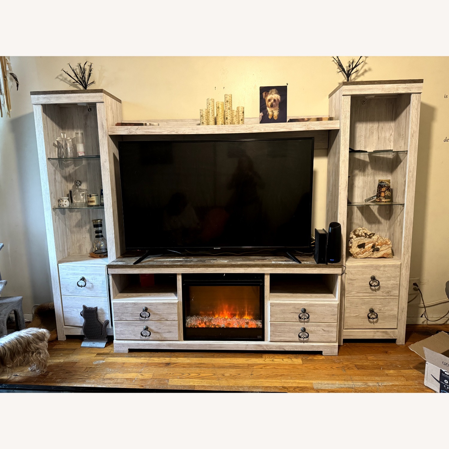 Willowton 4-Piece Entertainment Center with 63'' TV Stand - image-1