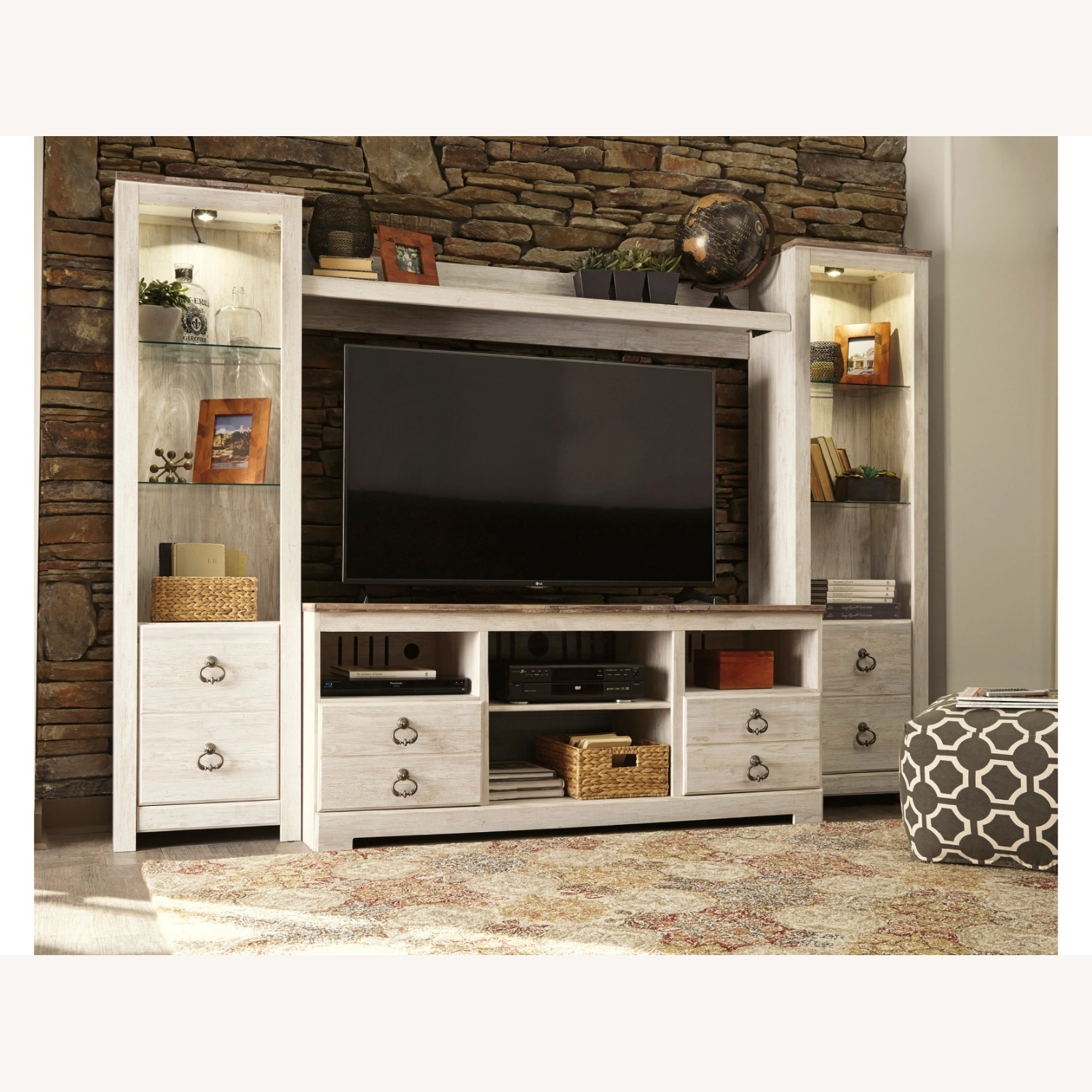 Willowton 4-Piece Entertainment Center with 63'' TV Stand - image-4