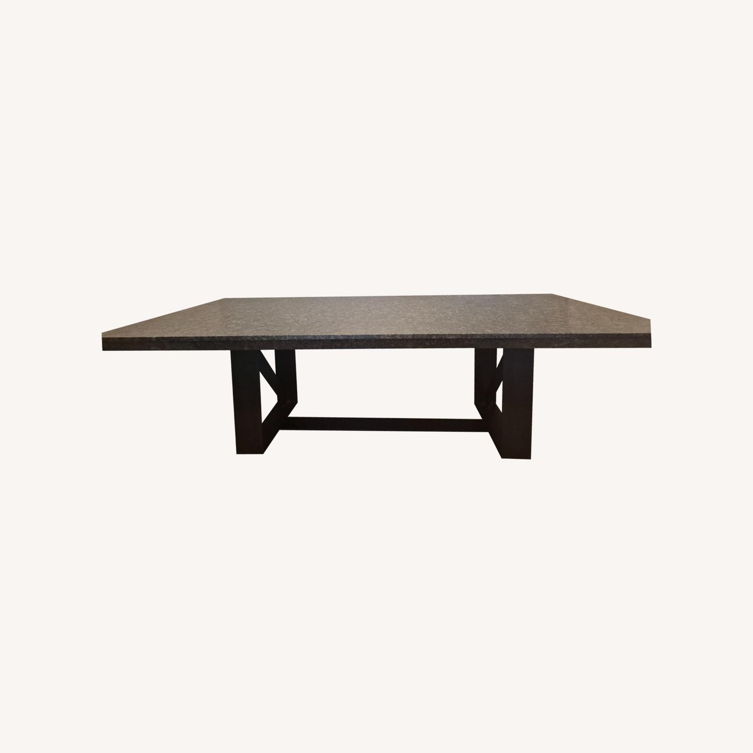 Black Granite Dining Table - image-0