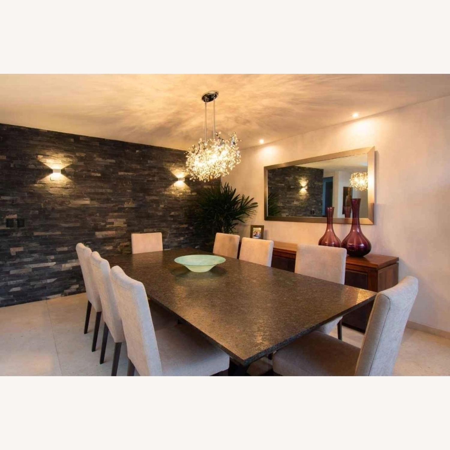 Black Granite Dining Table - image-4