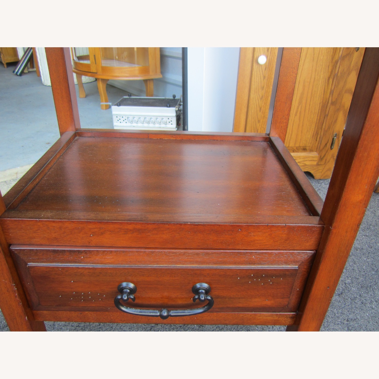 Pier 1 Imports Accent Table, Deep Cherry Stain - image-2