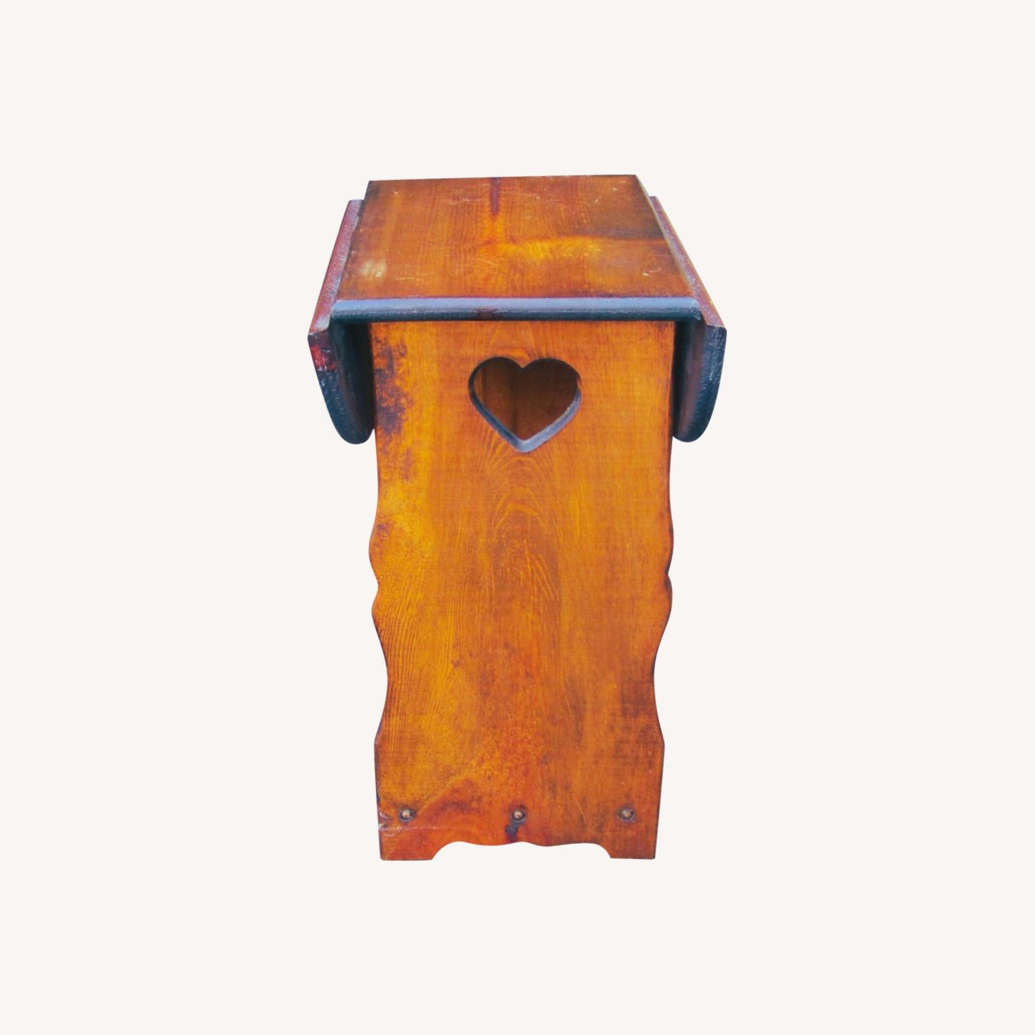 Vintage Handmade Farmhouse Accent Table - image-0