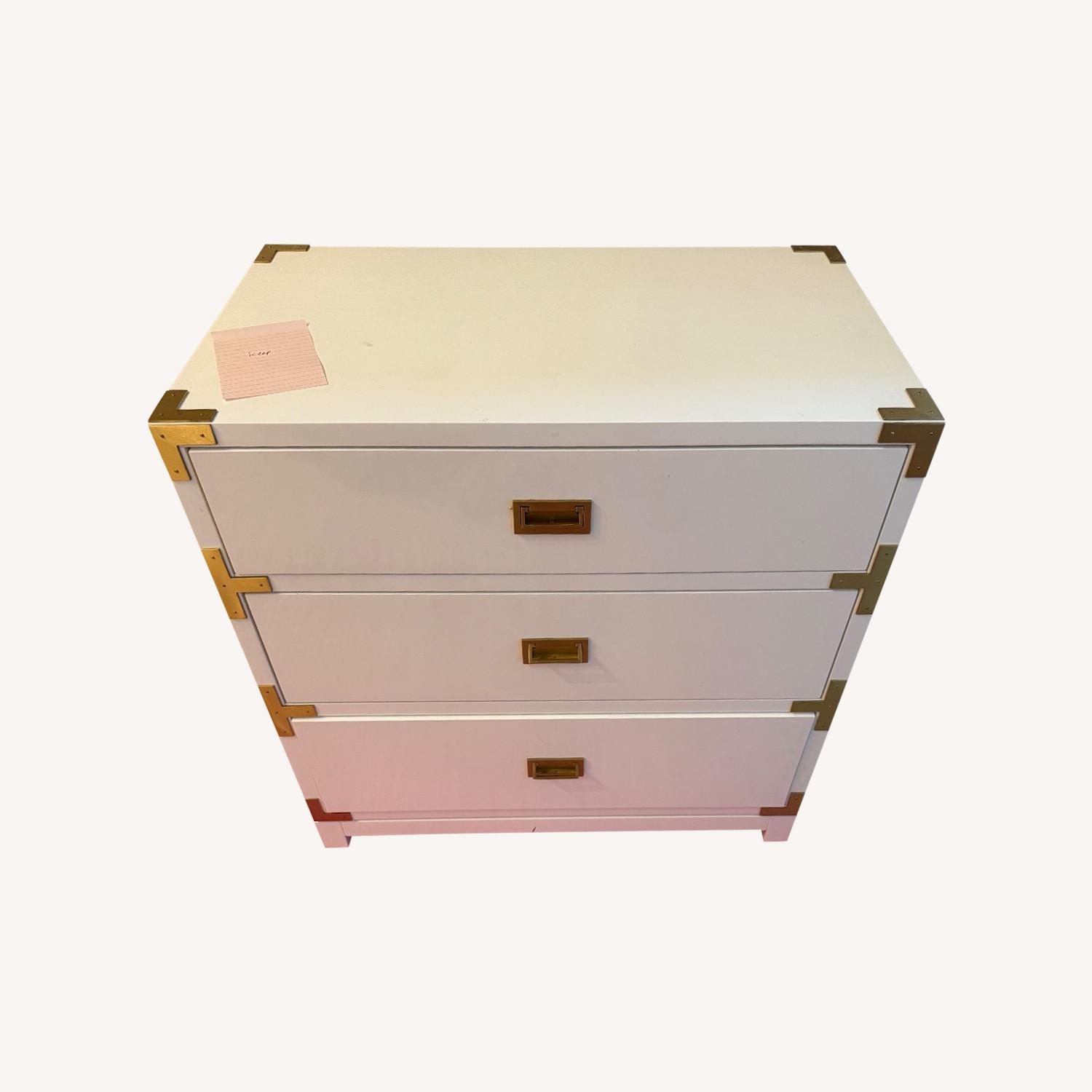 Taylor Made Custom Modern Lacquer White Storage Cabinet - image-0