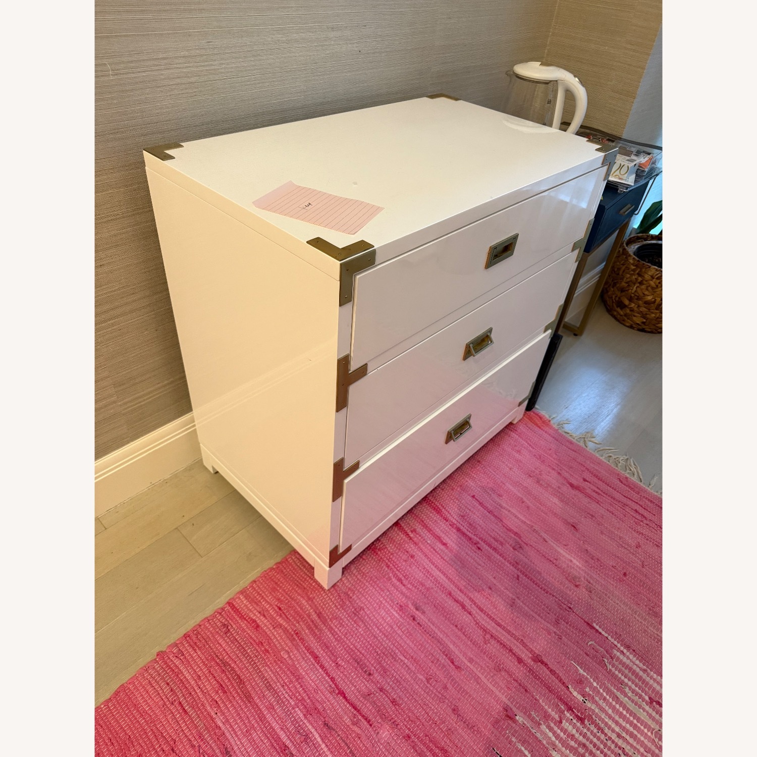 Taylor Made Custom Modern Lacquer White Storage Cabinet - image-2