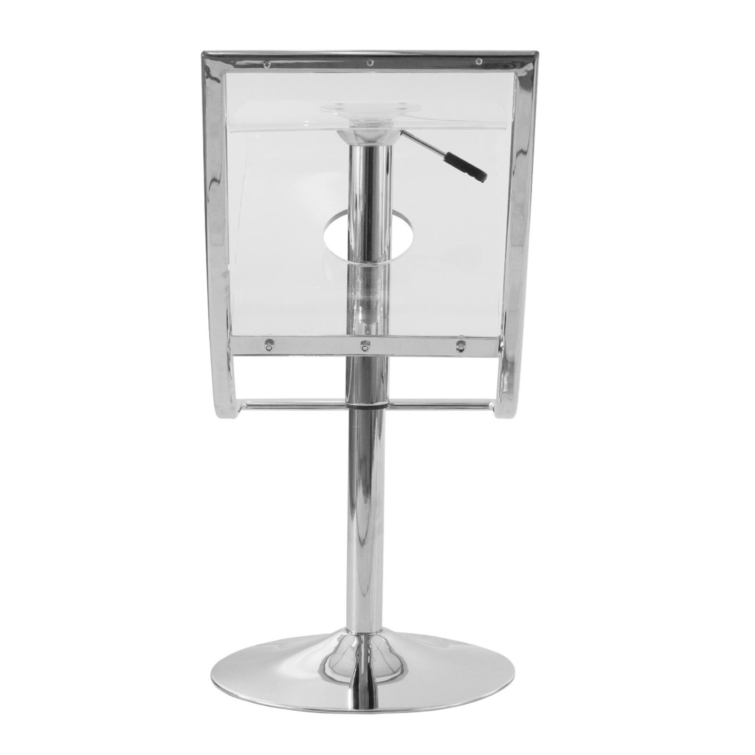 Napoli Clear Acrylic Barstool Adjustable Height - image-9