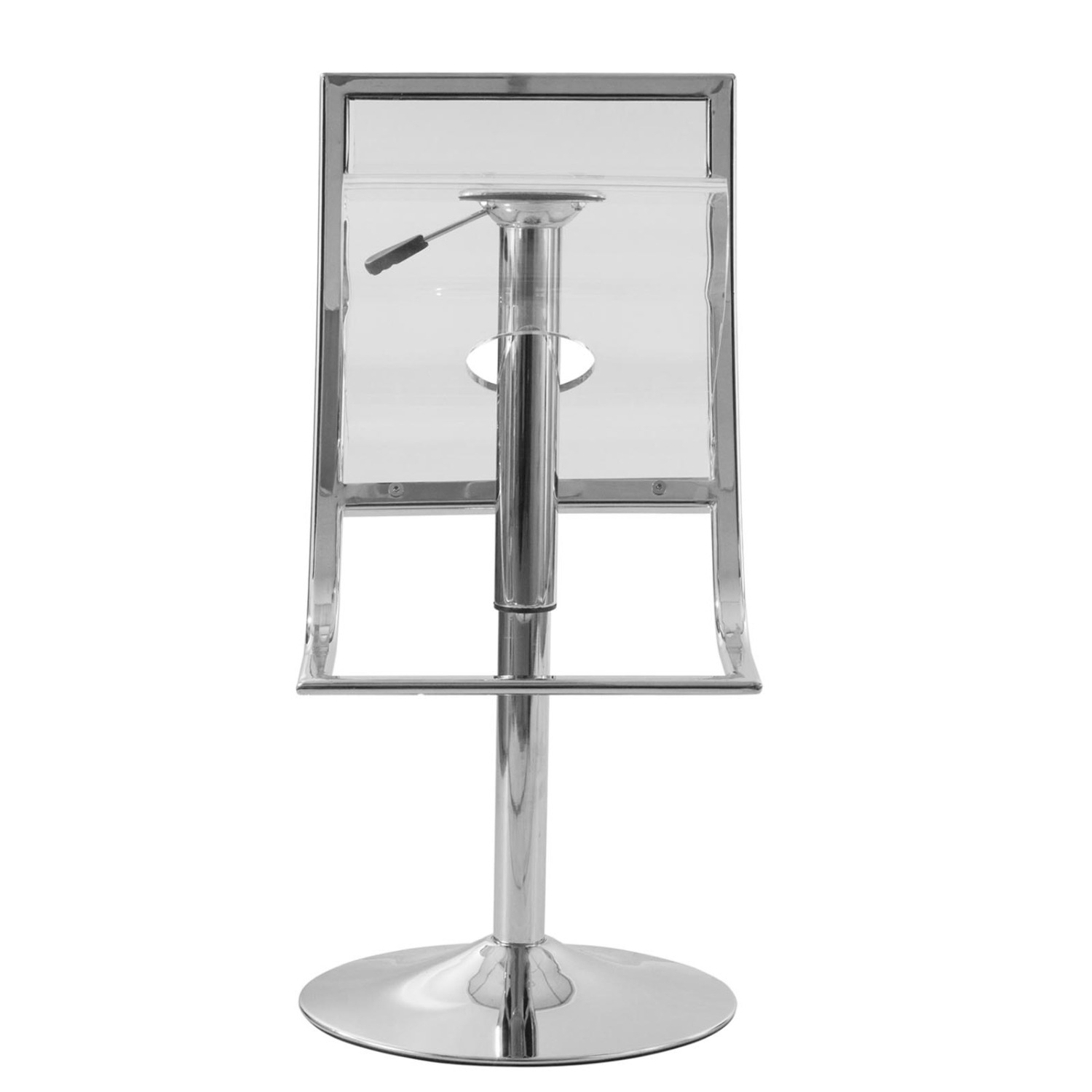 Napoli Clear Acrylic Barstool Adjustable Height - image-7