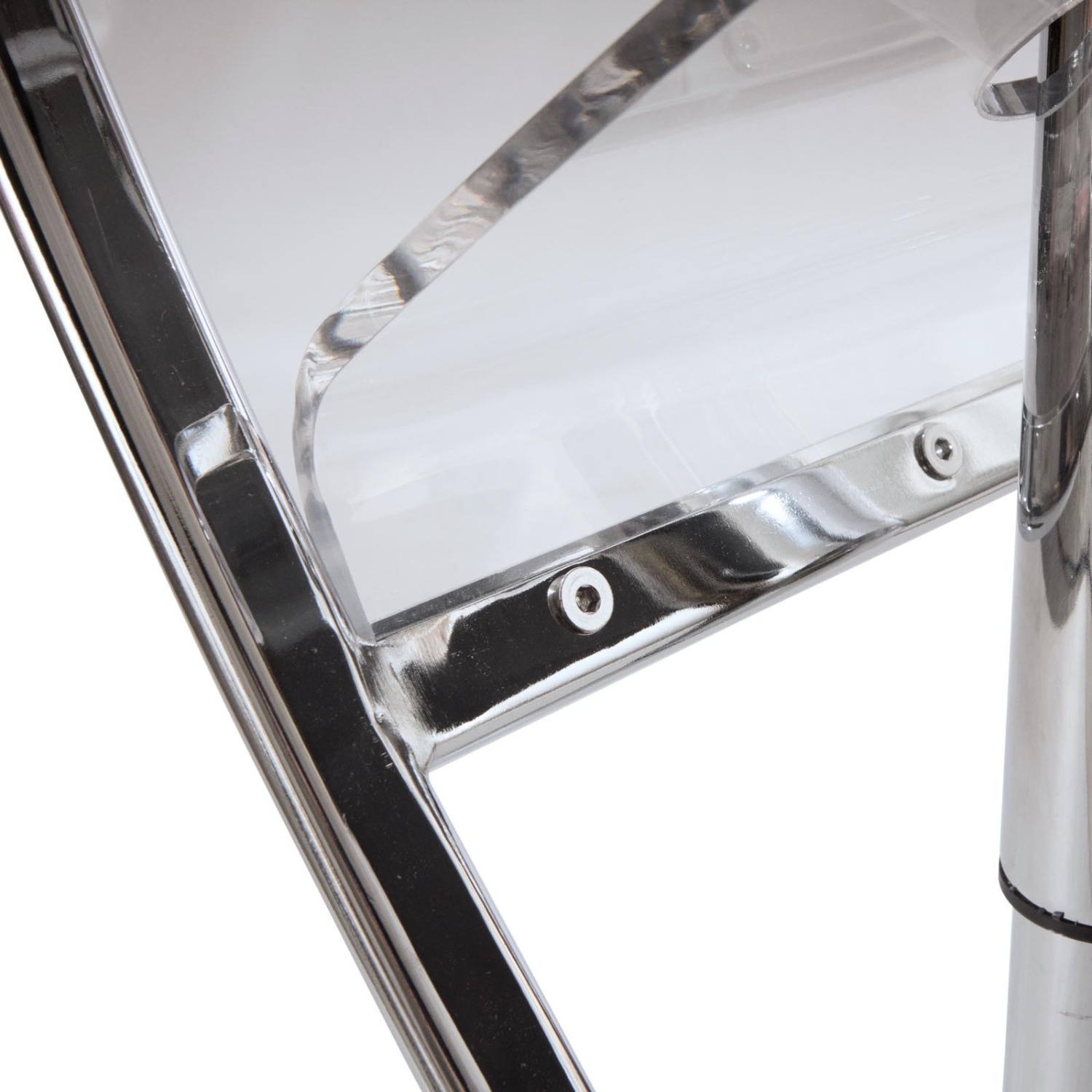 Napoli Clear Acrylic Barstool Adjustable Height - image-12