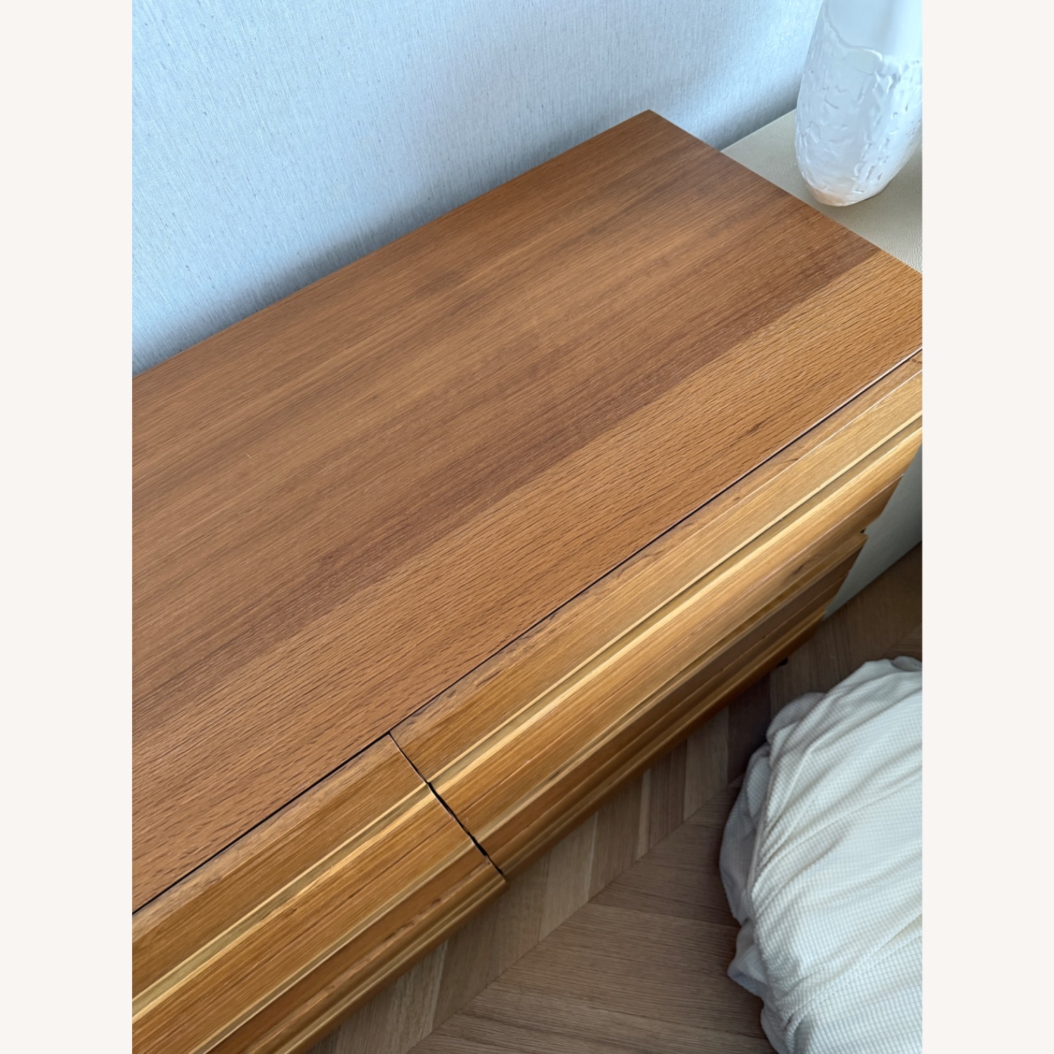 Wood Dresser With Gold Details - image-3