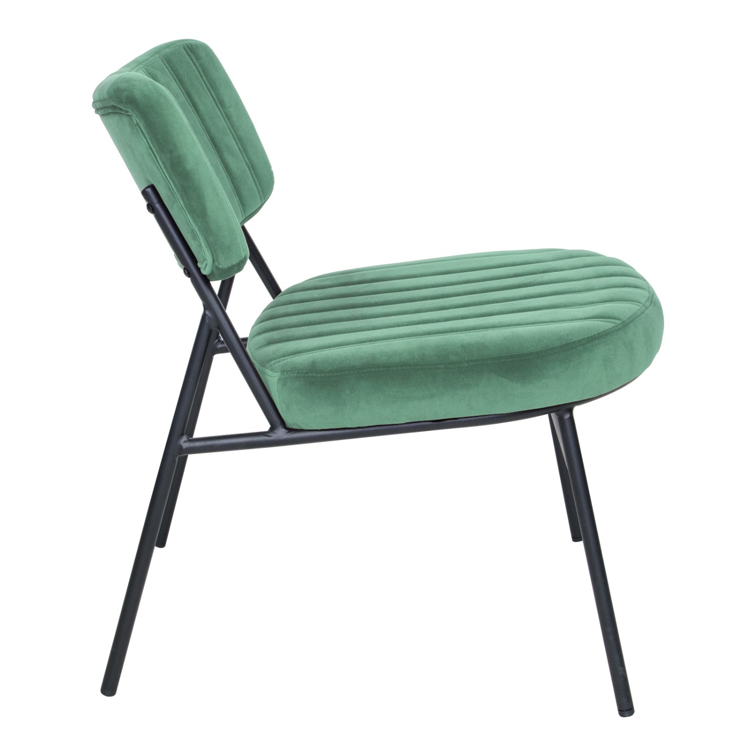 Marilane Velvet Accent Chair Metal Legs Turquoise - image-7