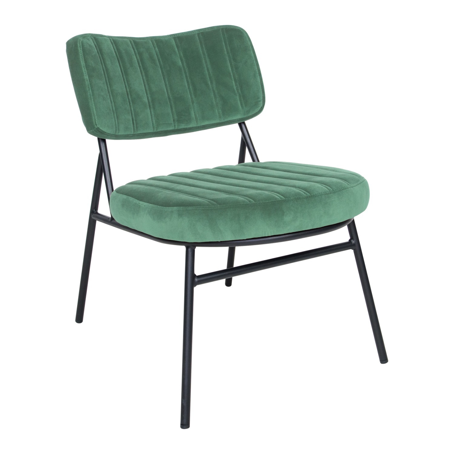 Marilane Velvet Accent Chair Metal Legs Turquoise - image-2