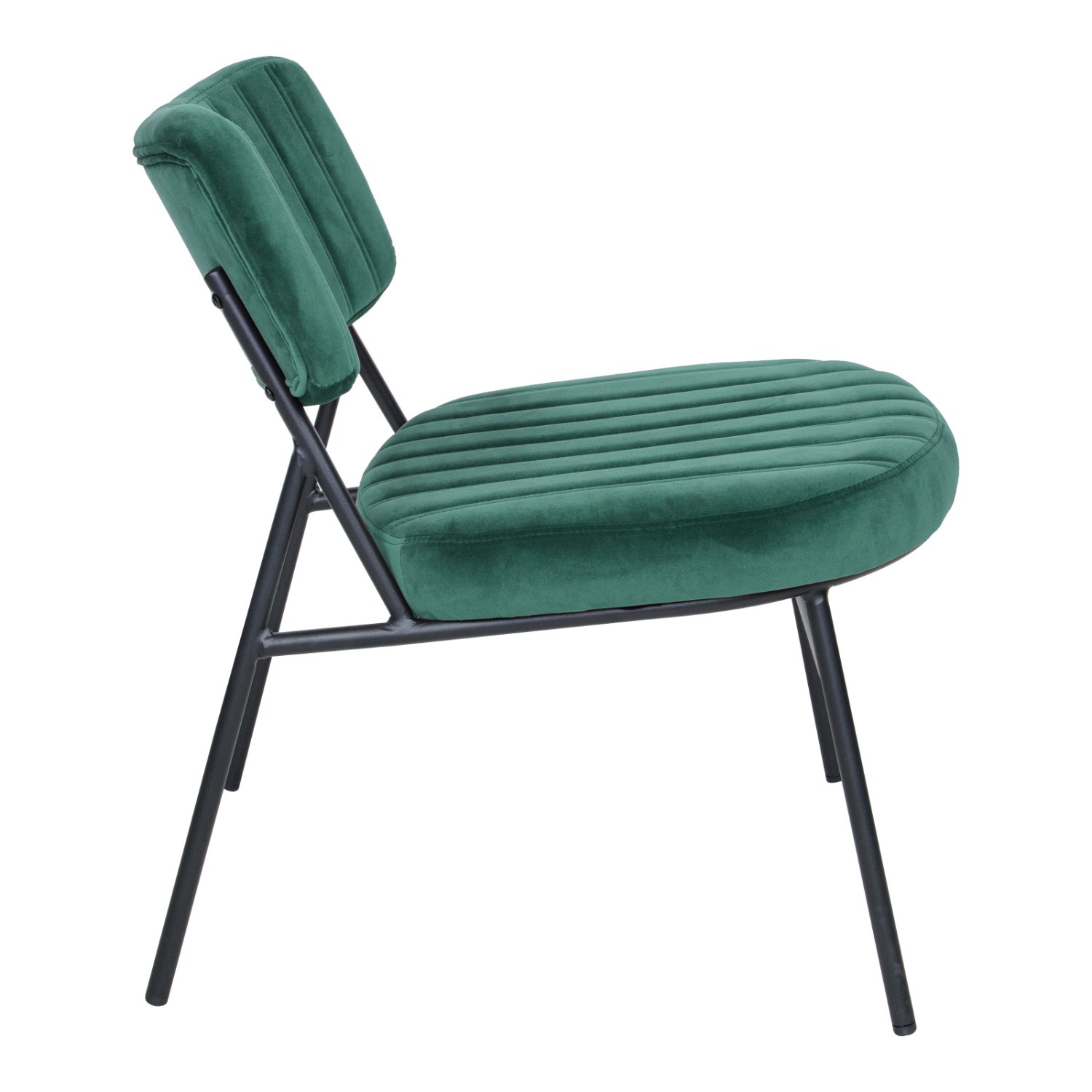 Marilane Velvet Accent Chair Metal Legs Green - image-9