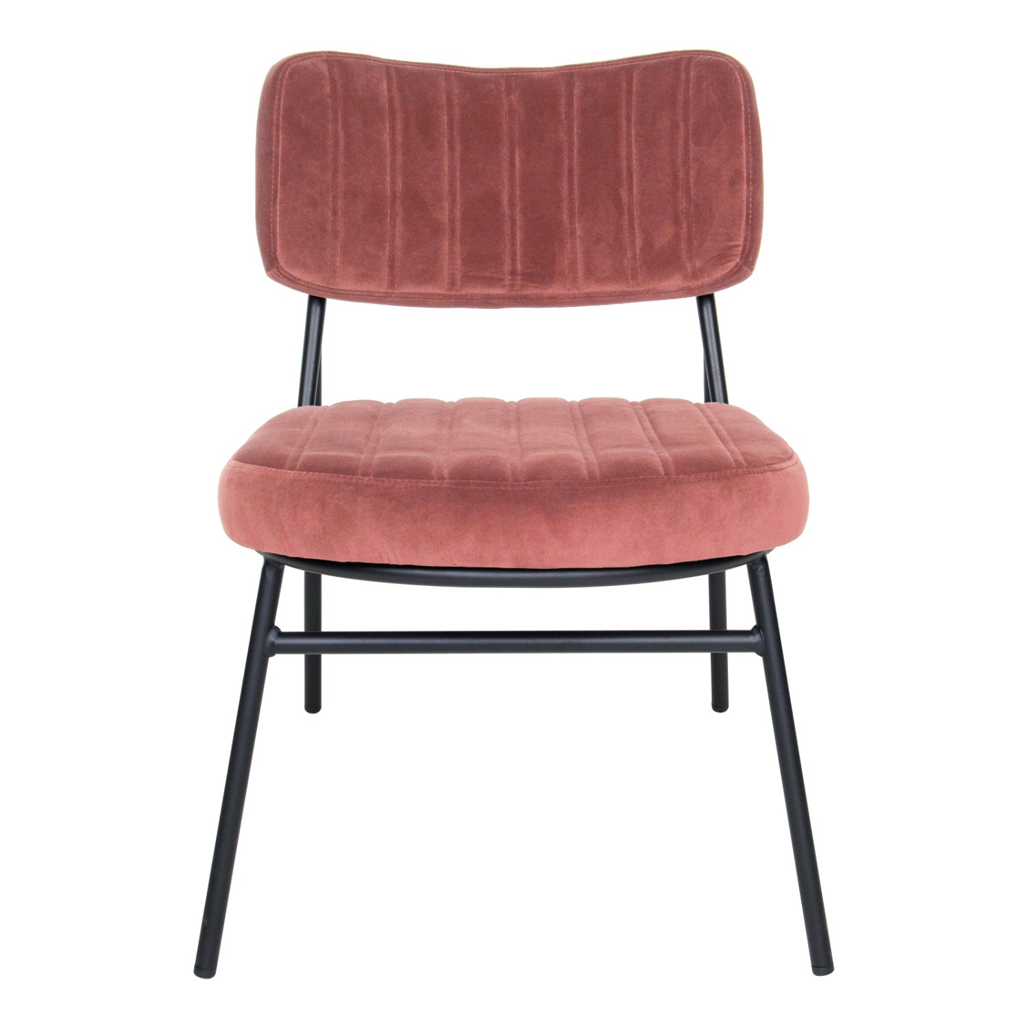 Marilane Velvet Accent Chair Metal Legs Pink - image-7