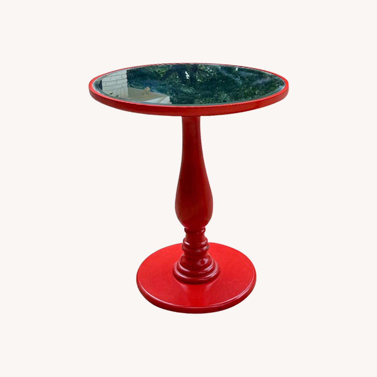 Round Mirrored Side Tables 2 - image-0