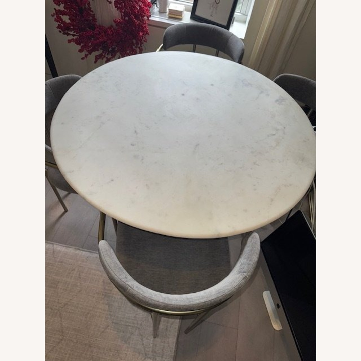 West Elm Marble Round Table 44" - image-1