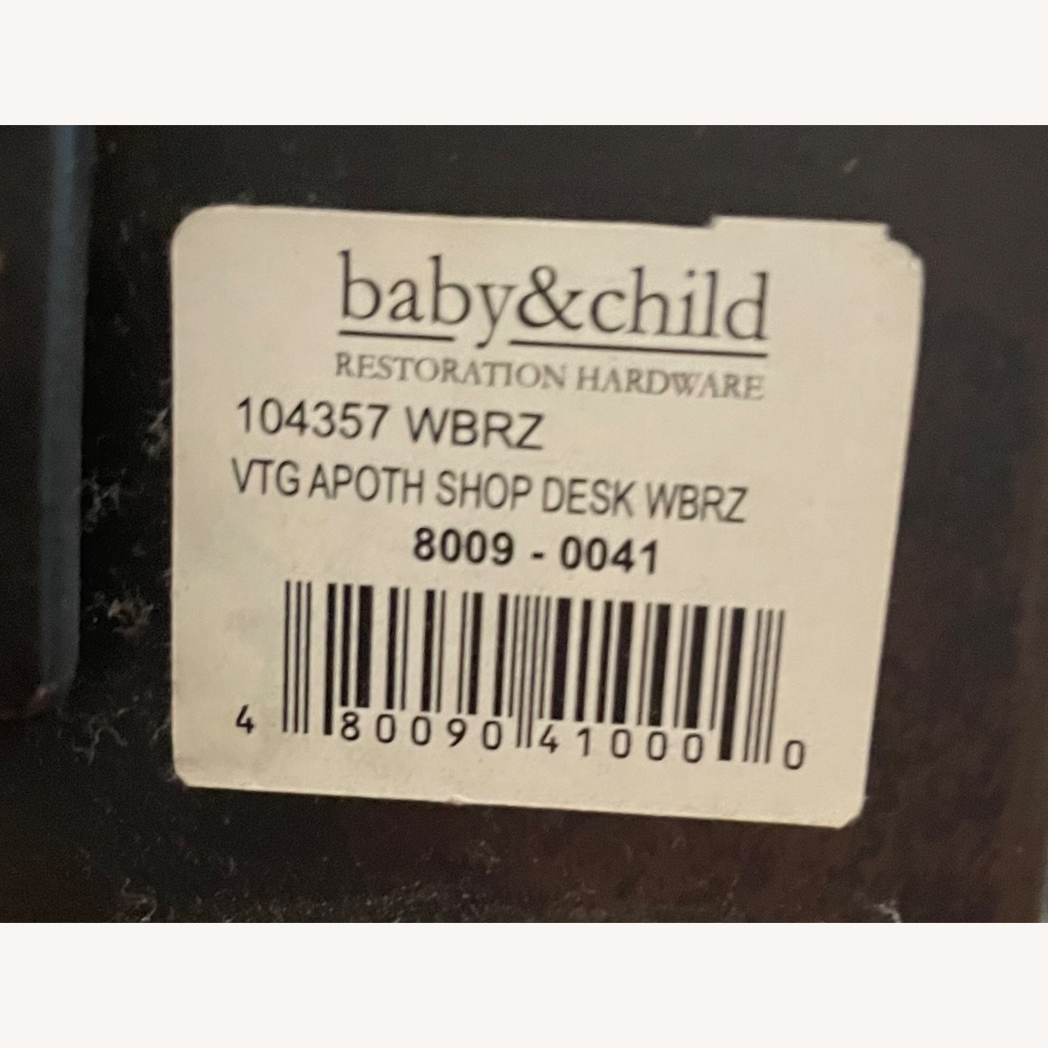 Restoration Hardware Vintage Apothecary Shop Desk with Hutch - image-8