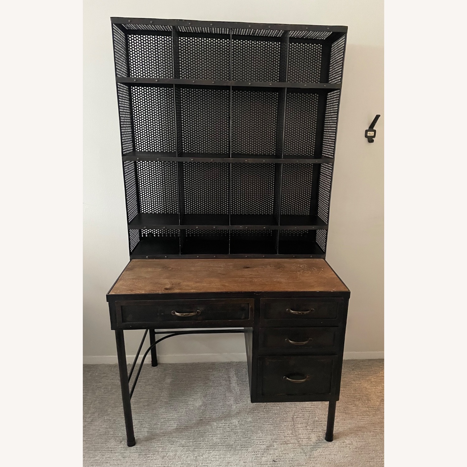 Restoration Hardware Vintage Apothecary Shop Desk with Hutch - image-1