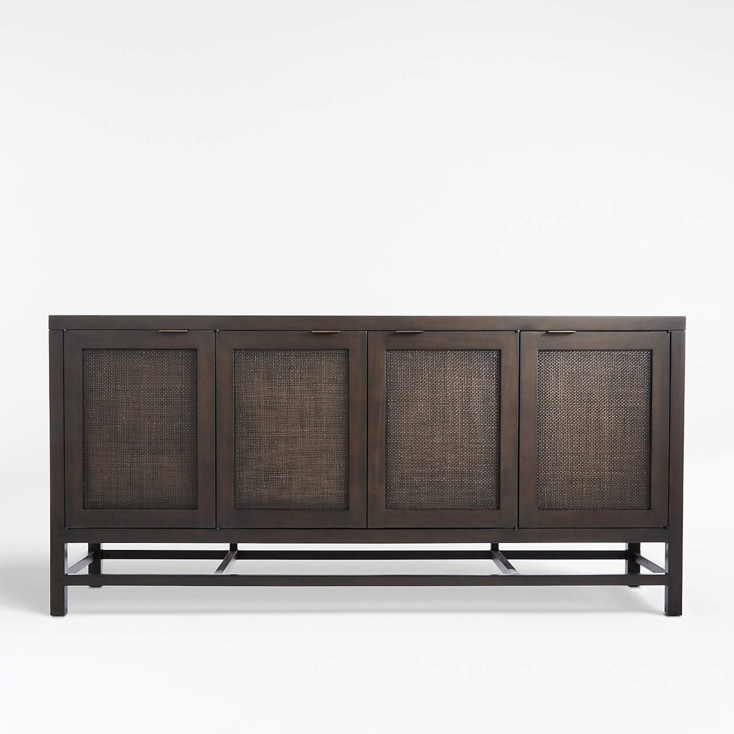 Crate & Barrel Blake 68" Dark Brown Storage Media Console - image-7