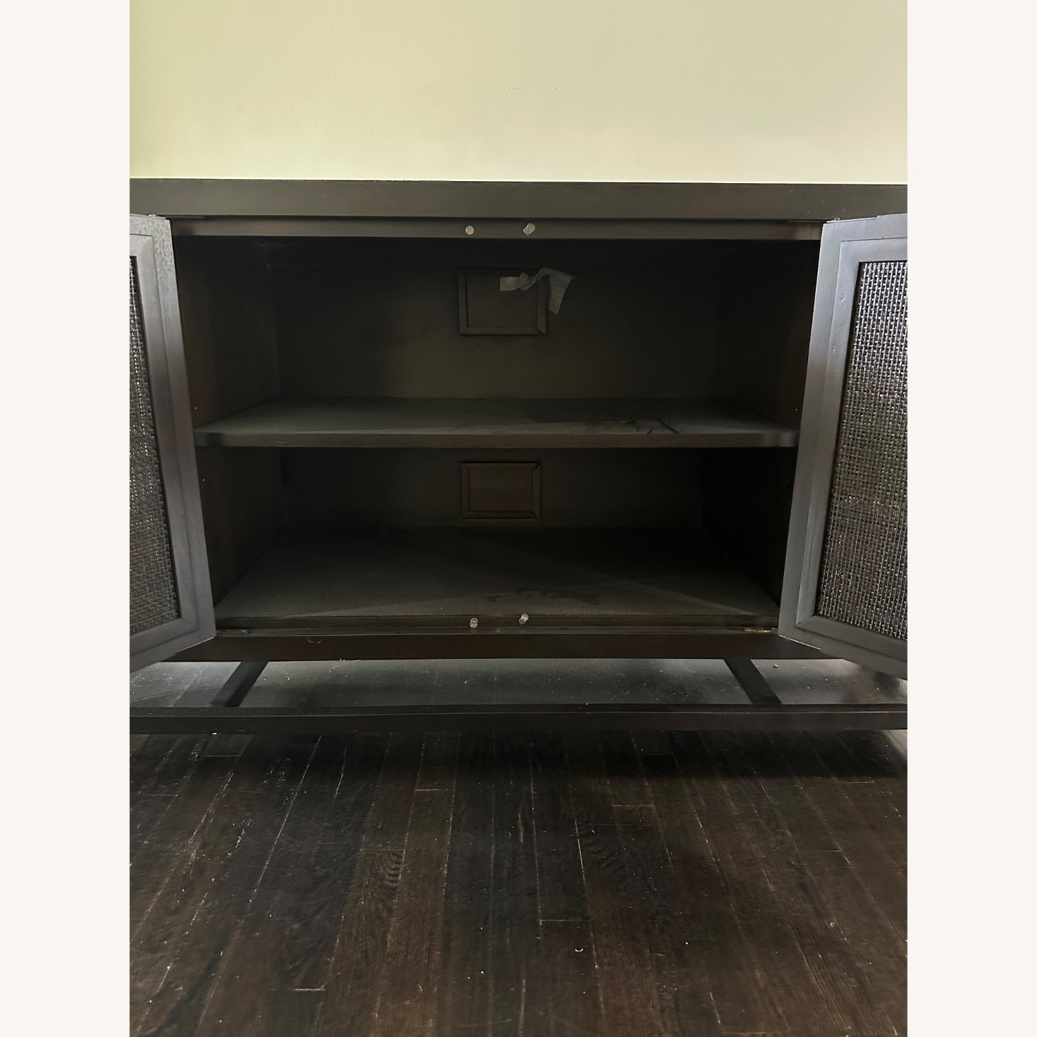 Crate & Barrel Blake 68" Dark Brown Storage Media Console - image-6