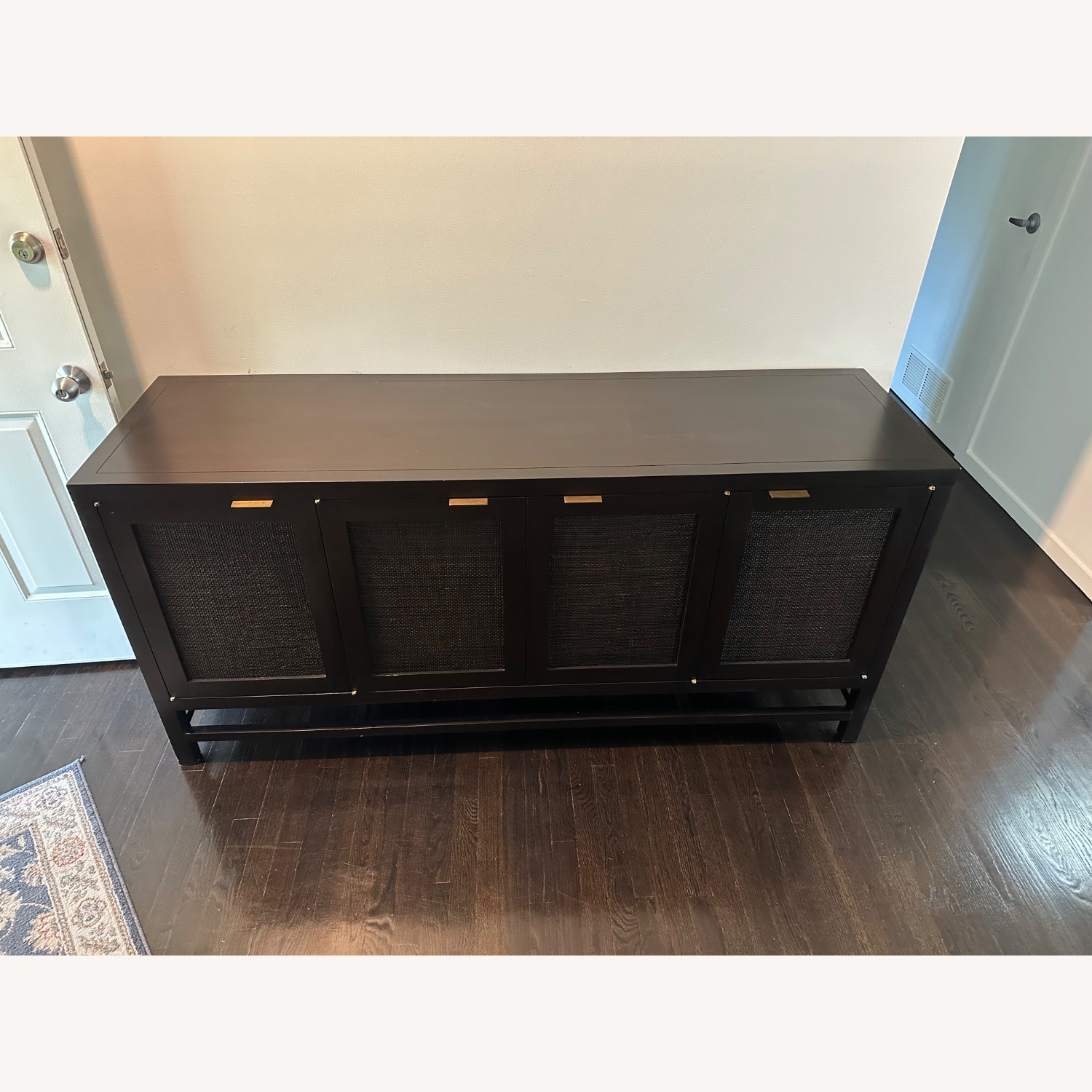 Crate & Barrel Blake 68" Dark Brown Storage Media Console - image-5