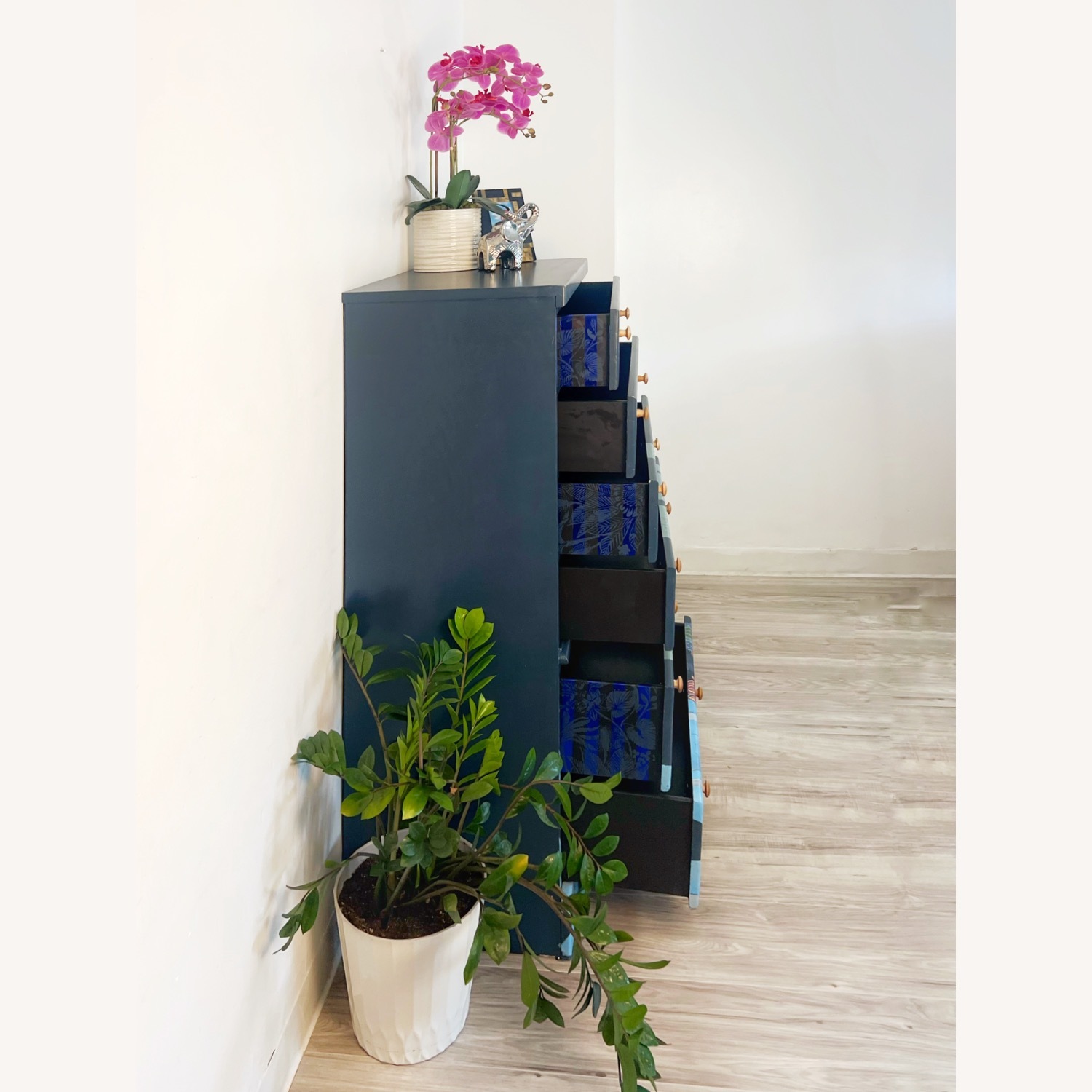 Hand Painted Cactus Boho One of the King Dresser - image-4