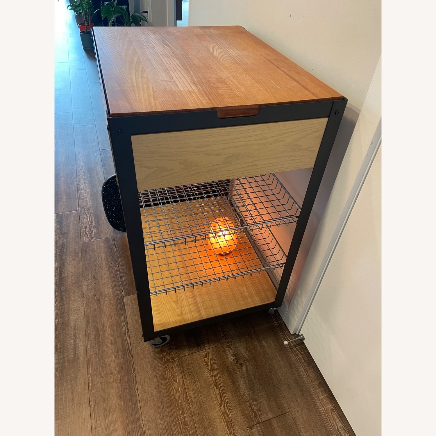 CB2 Butcher Block Kitchen Island/Cart - image-2