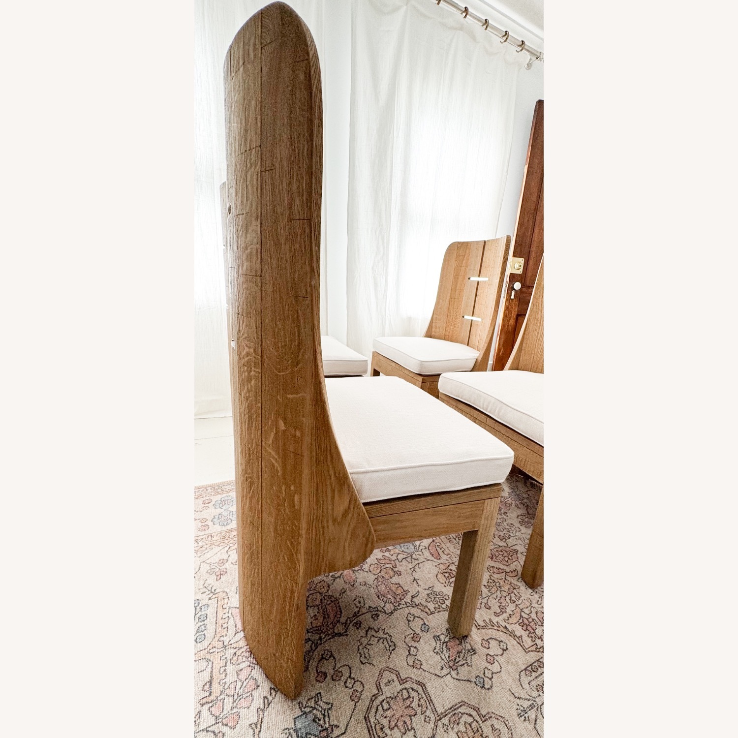 Monastic Solid Oak Dining Chairs - Vintage RH - image-3