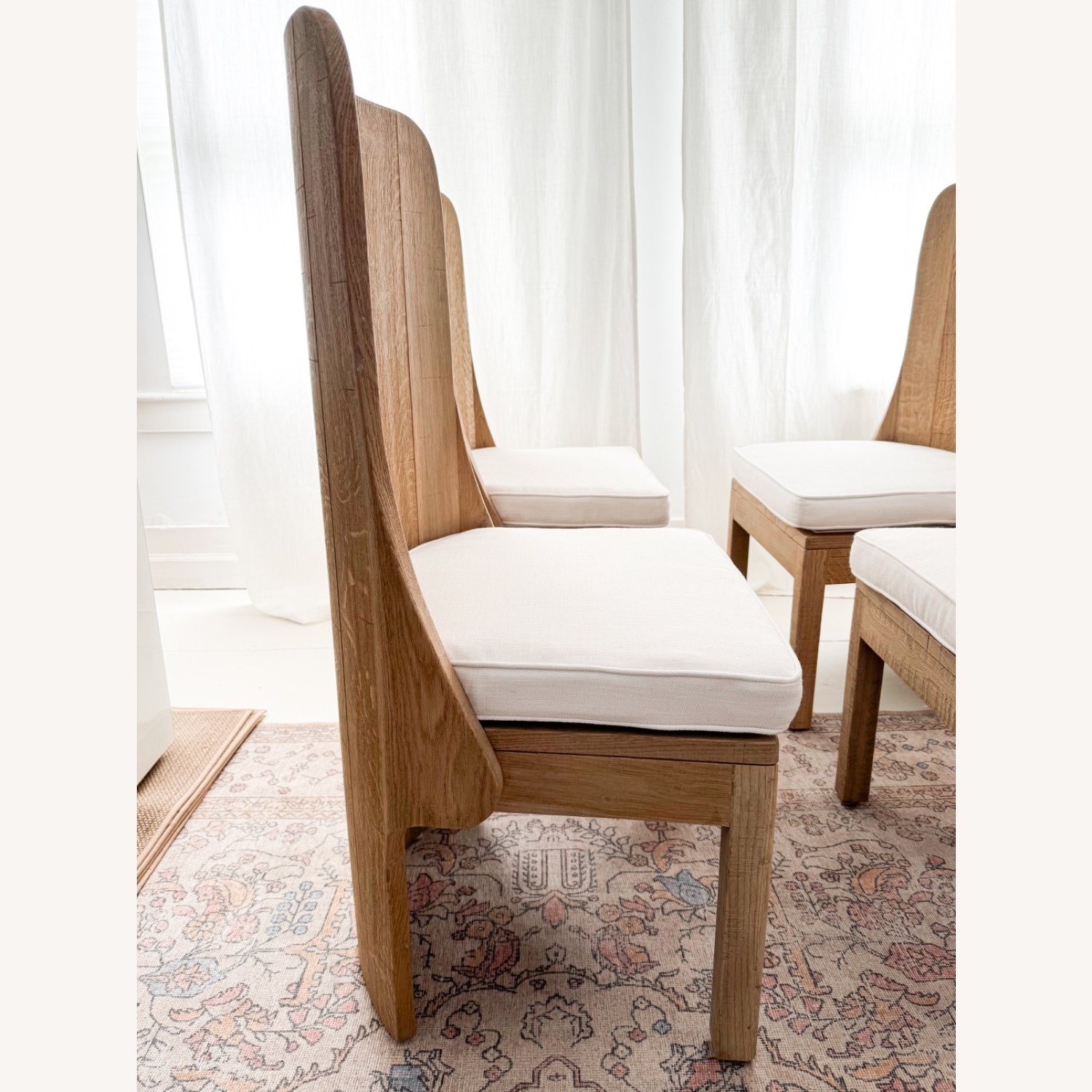 Monastic Solid Oak Dining Chairs - Vintage RH - image-5