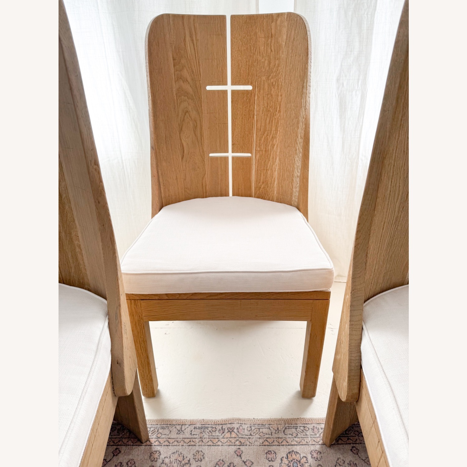 Monastic Solid Oak Dining Chairs - Vintage RH - image-7