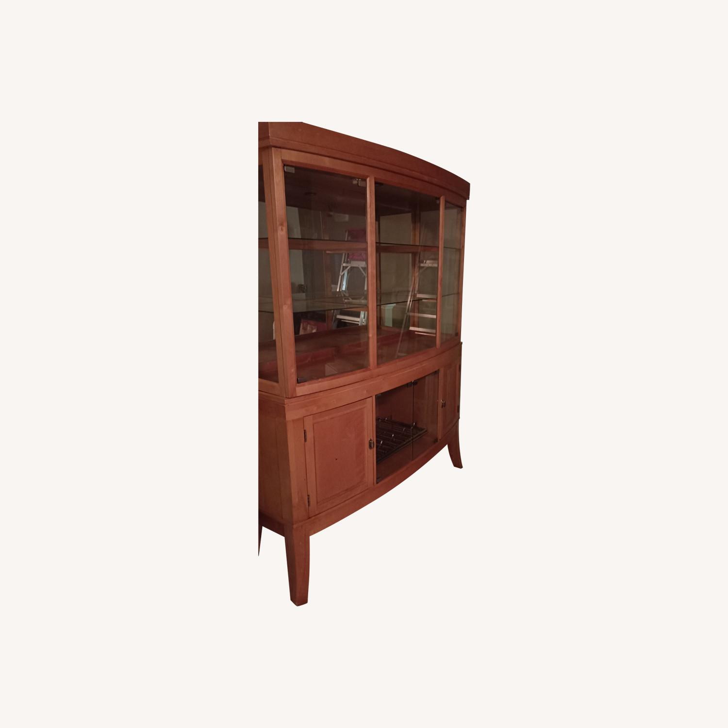 China Cabinet with Wine Rack - image-0