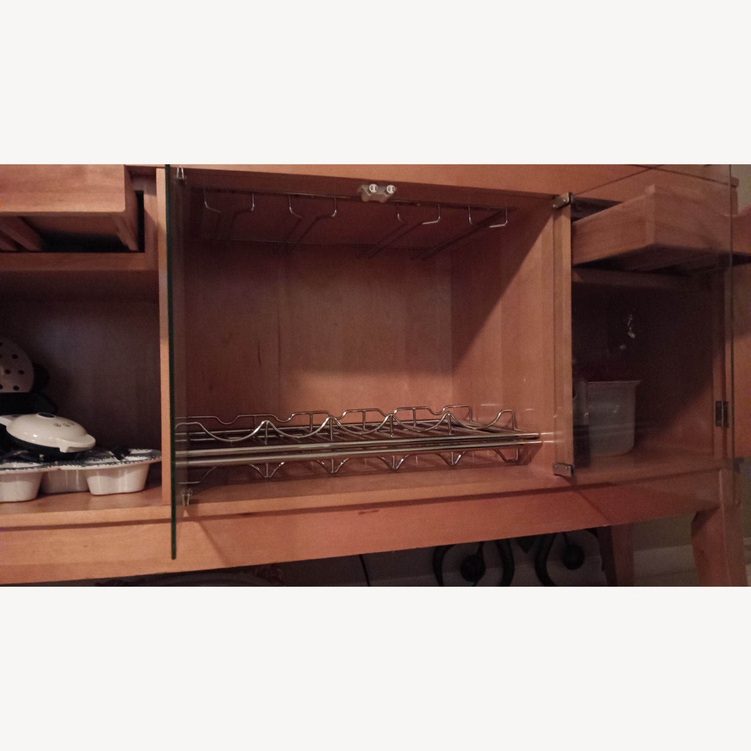 China Cabinet with Wine Rack - image-8