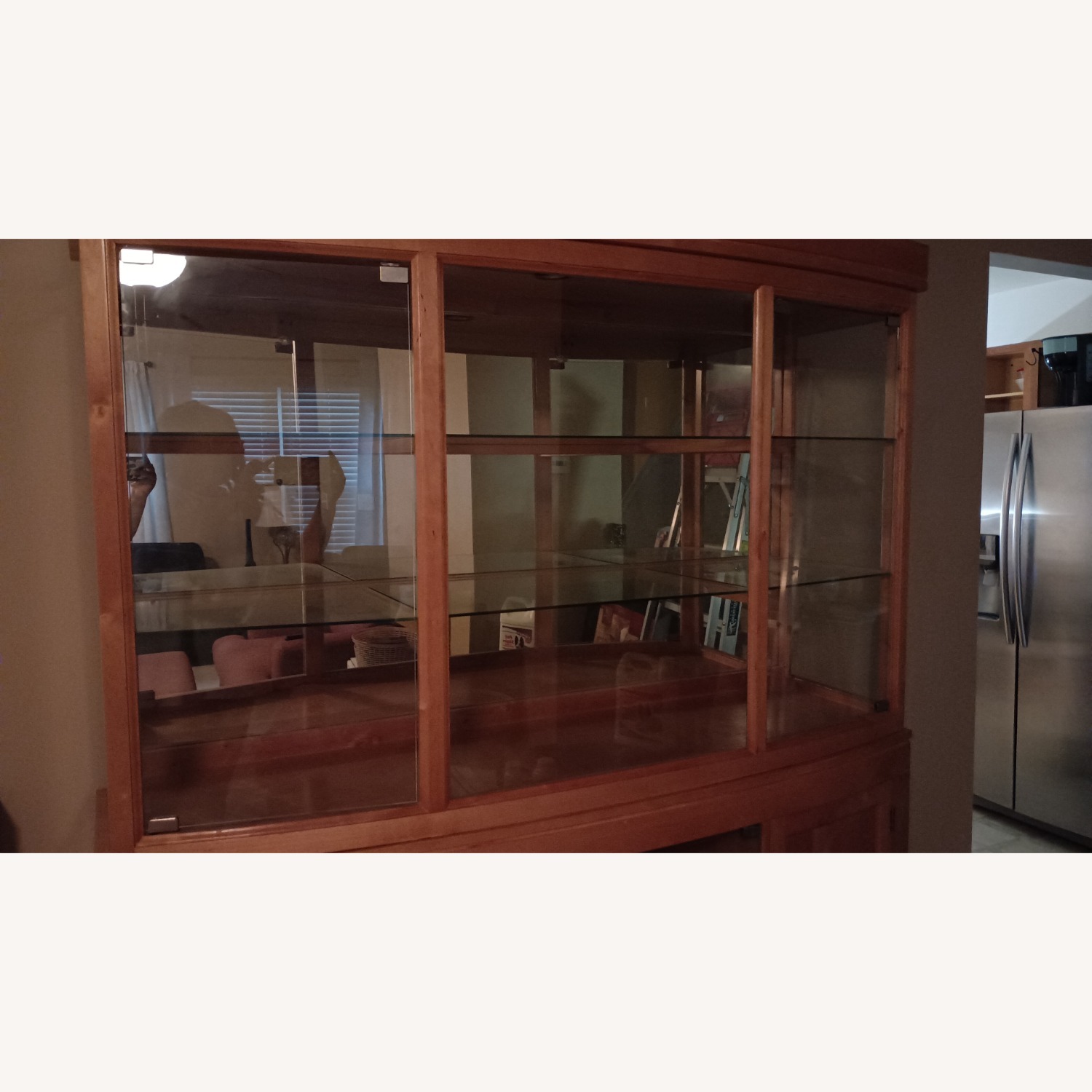 China Cabinet with Wine Rack - image-1