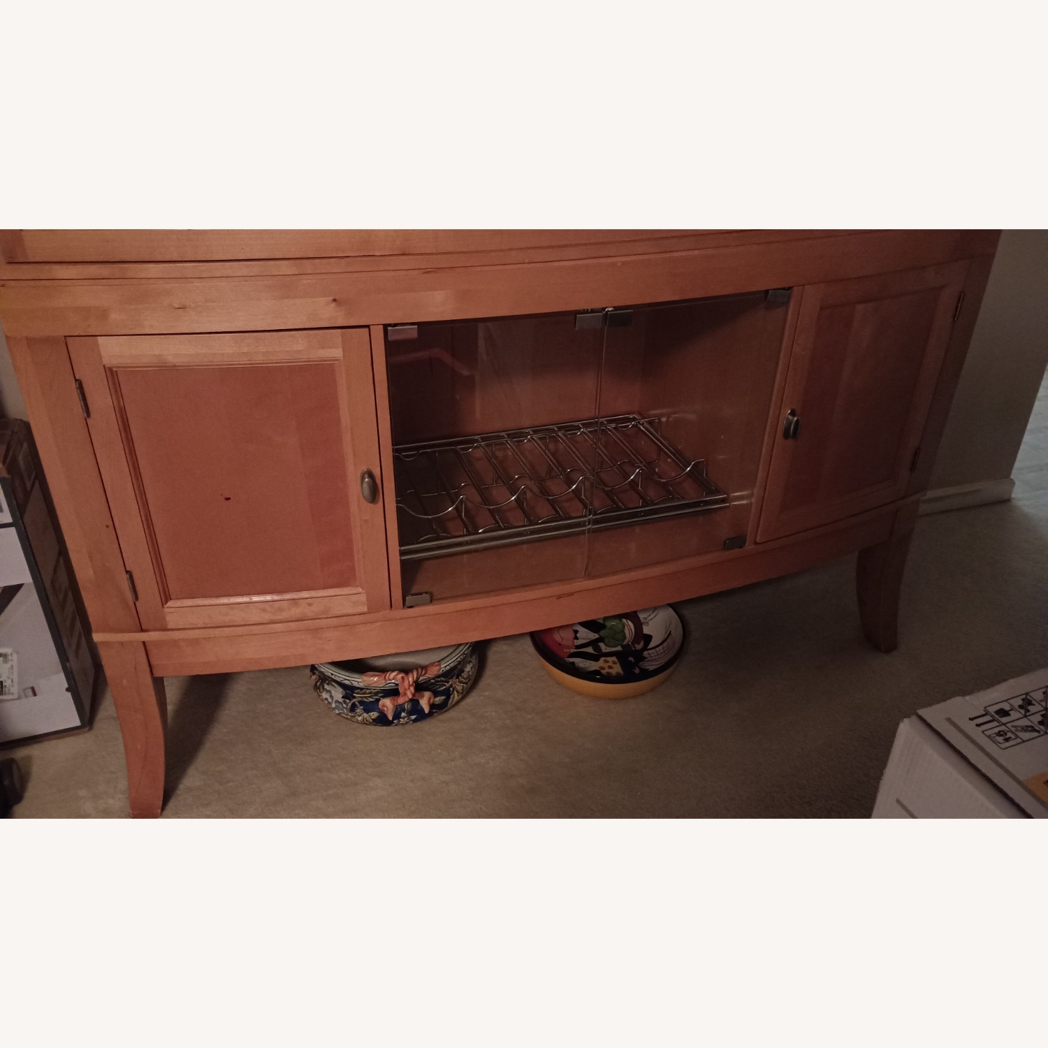 China Cabinet with Wine Rack - image-7