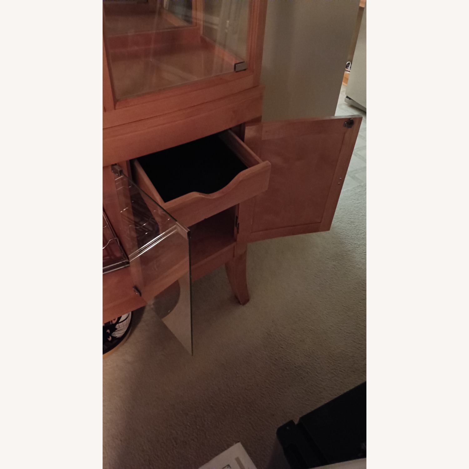 China Cabinet with Wine Rack - image-3