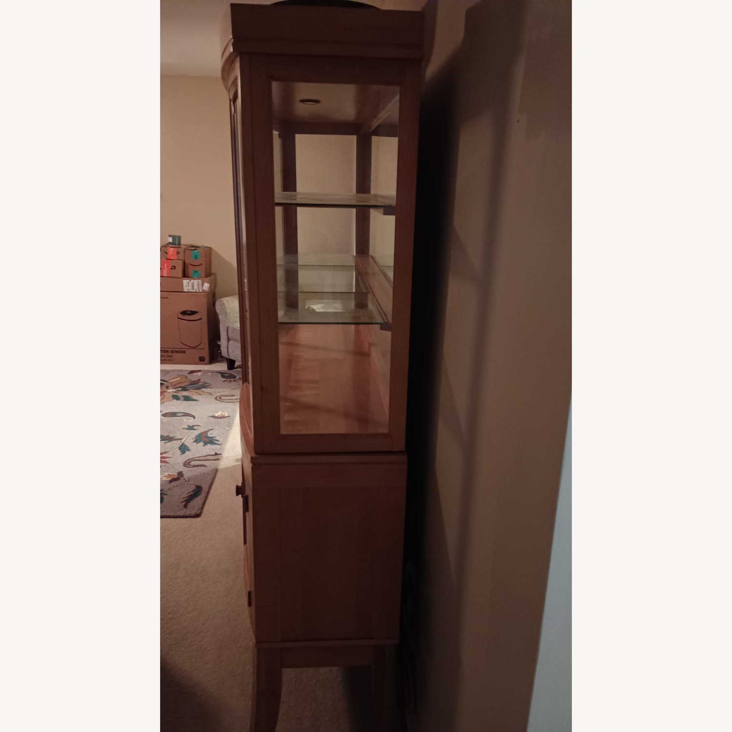 China Cabinet with Wine Rack - image-6