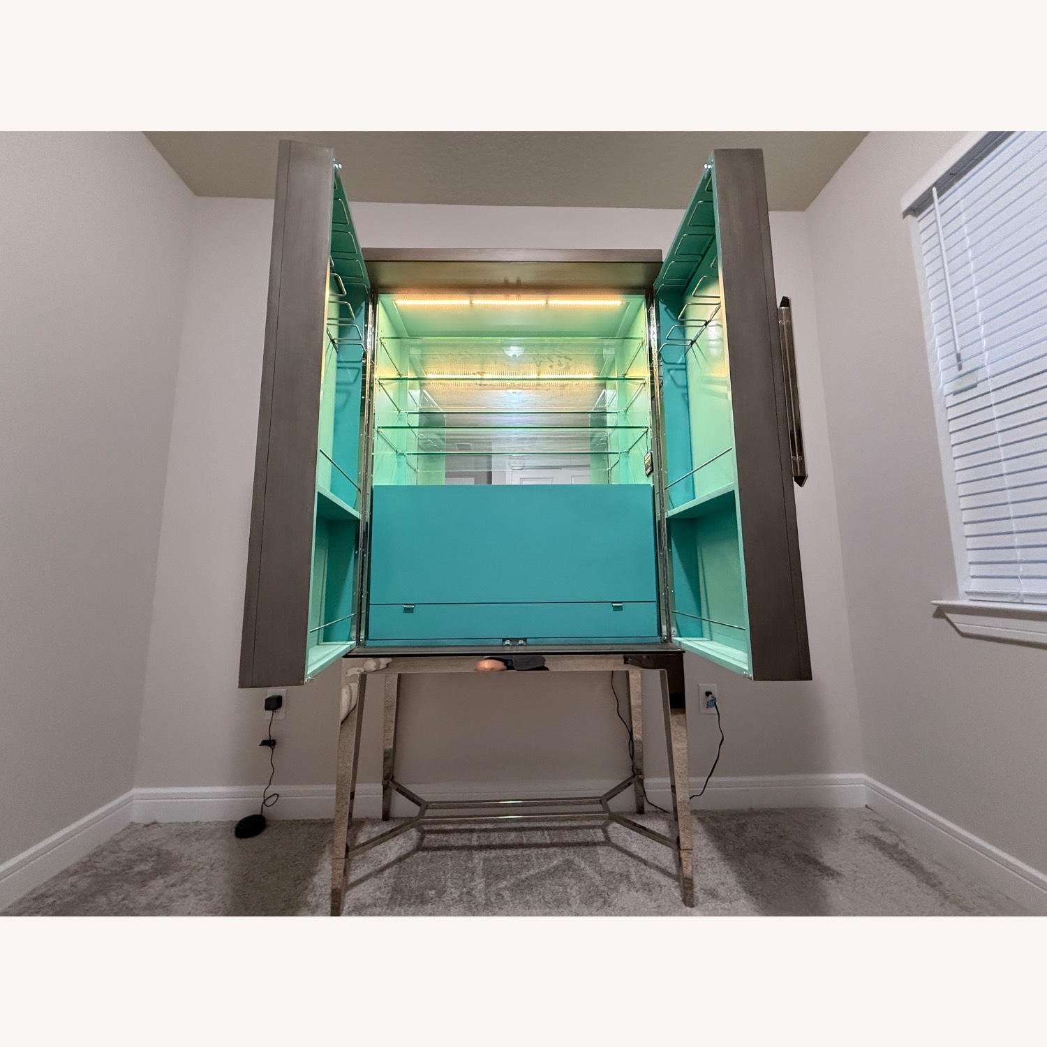 Lexington Ariana Cheval Bar Cabinet and Base - image-1