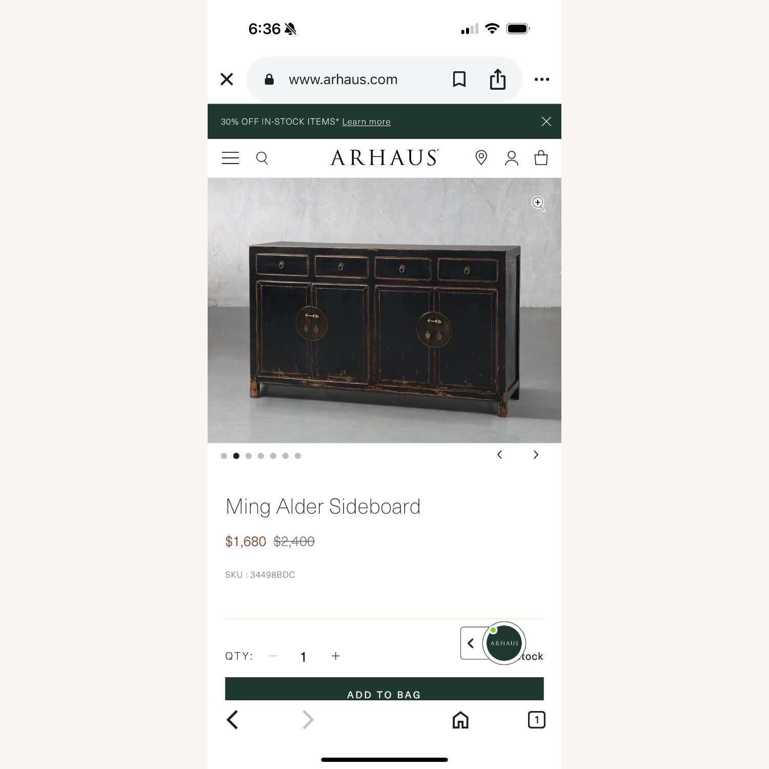 Arhaus Ming Alder Sideboard - image-4