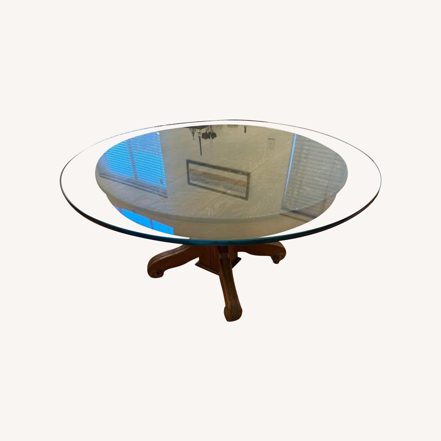 Stow & Davis Oak Dining Table w 5 Chairs 1900 - image-0