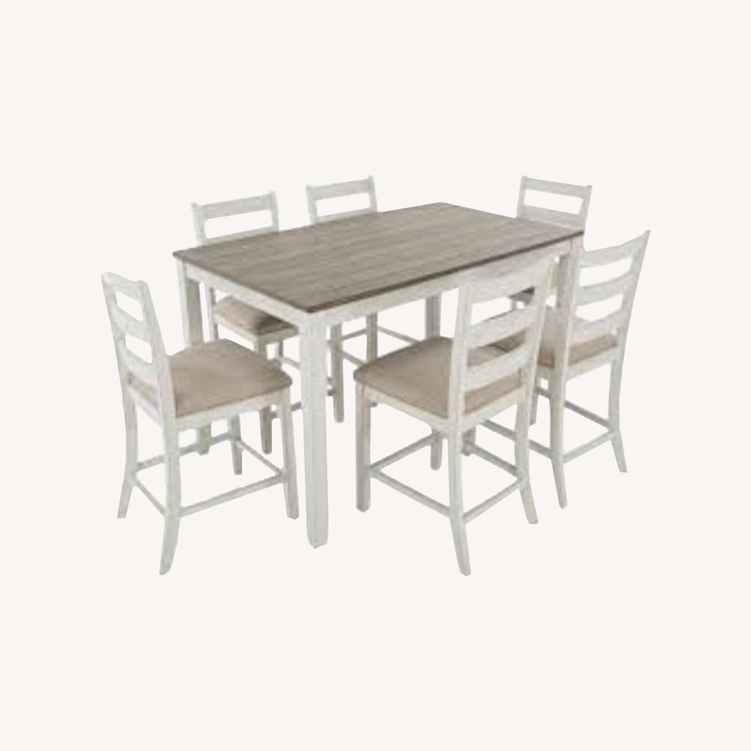 Ashley Skempton Dining Table with 4 Fabric Chairs - image-0