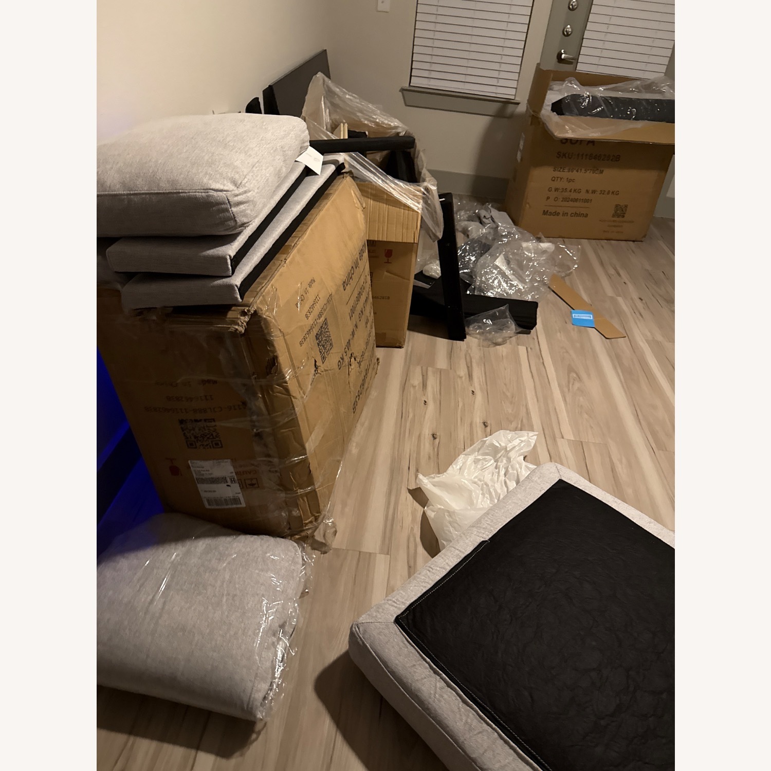 Walmart Light Gray Couch - image-3