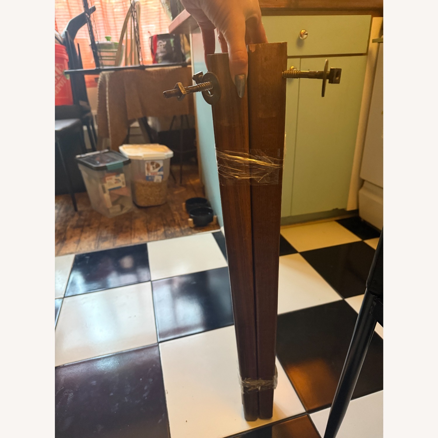 True Mid-Century Modern Walnut Dining Table - image-4