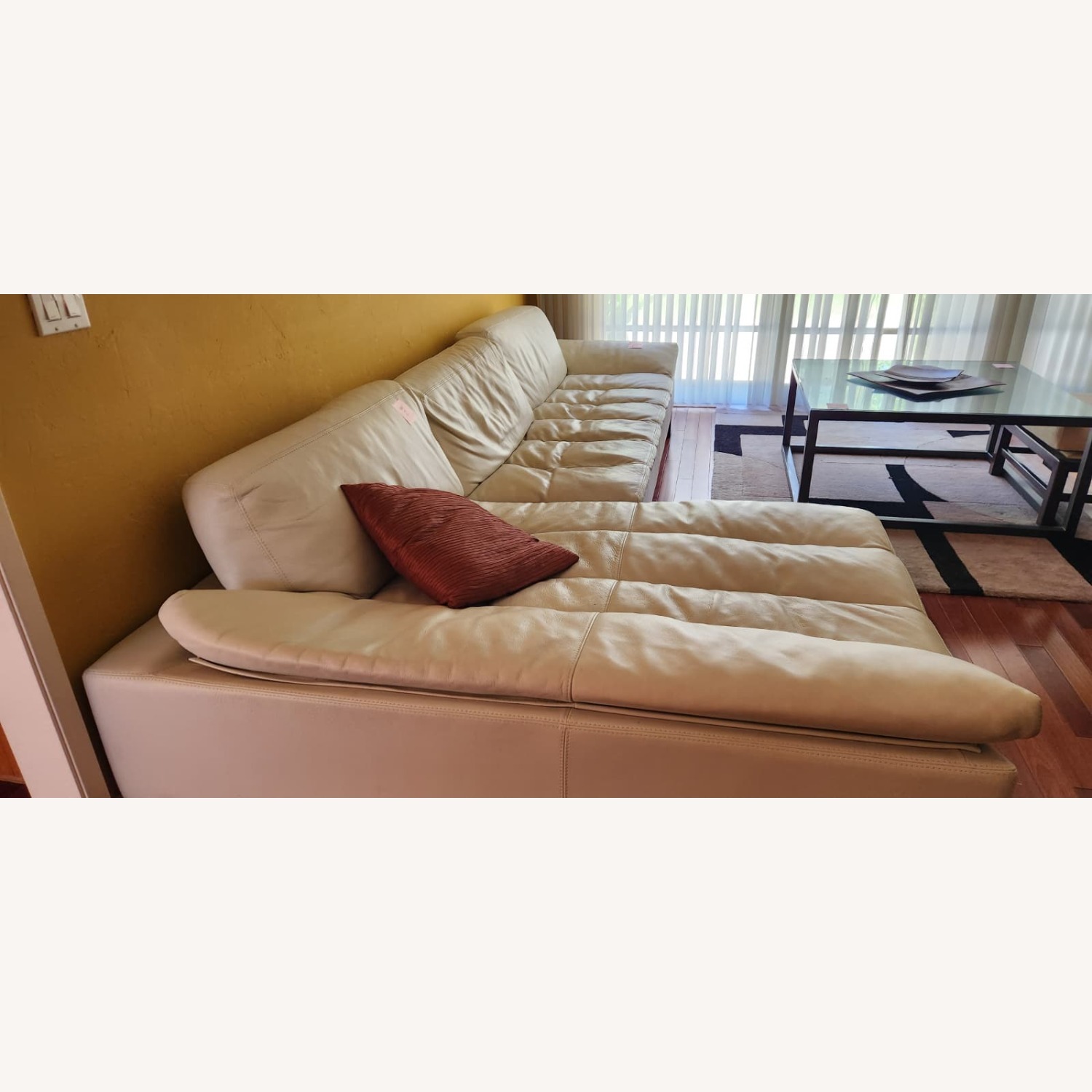 Lumas Leather Sectional Sofa - image-2