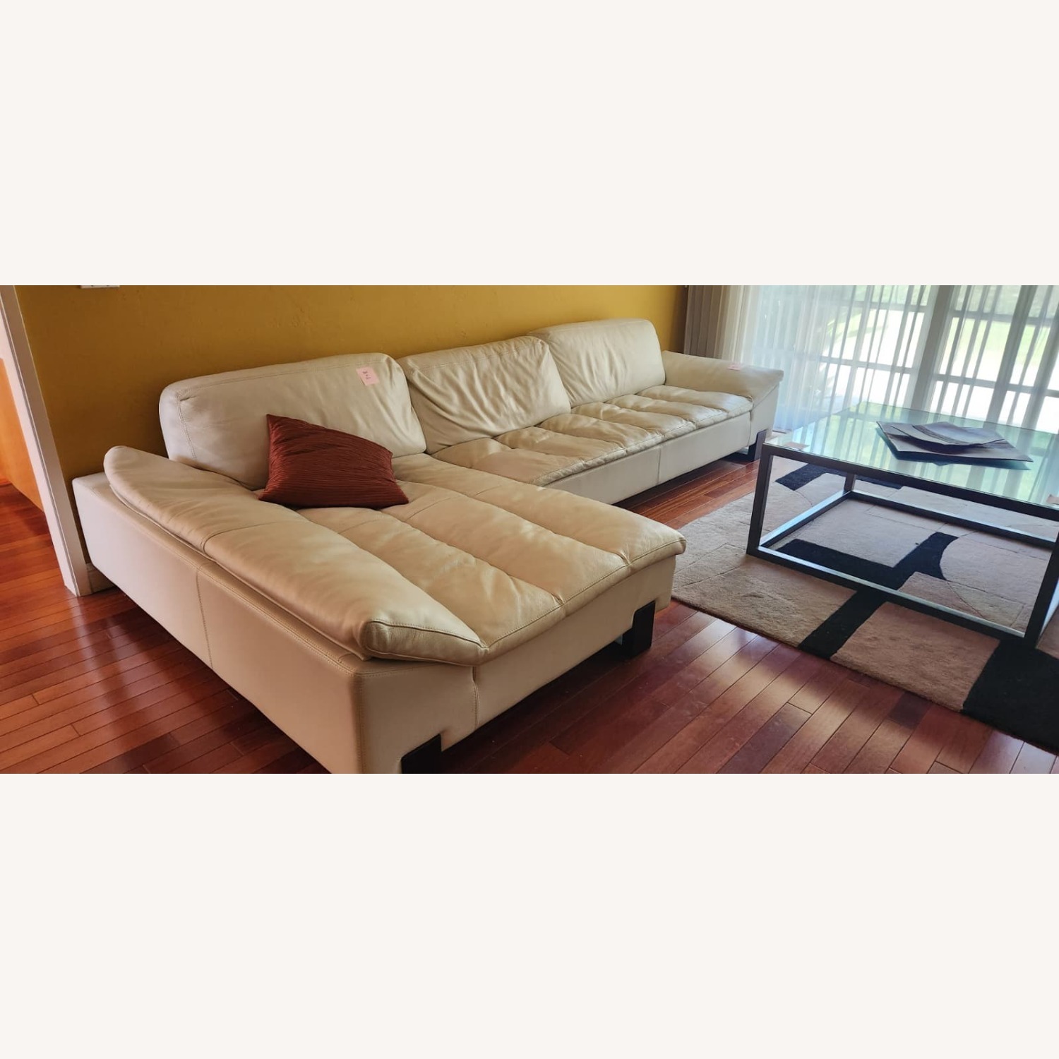 Lumas Leather Sectional Sofa - image-3