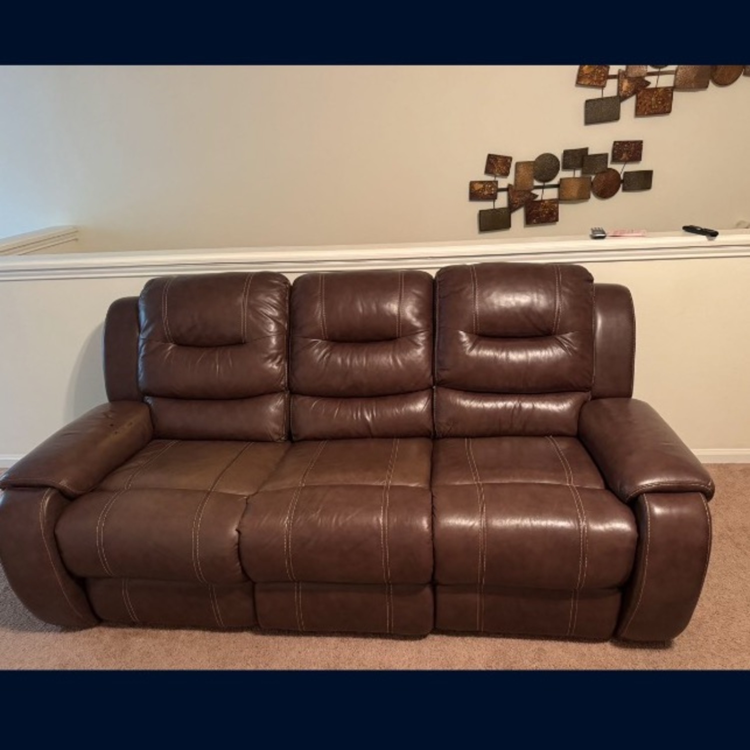 Stoneland Brown 3 Piece Sofa - image-3