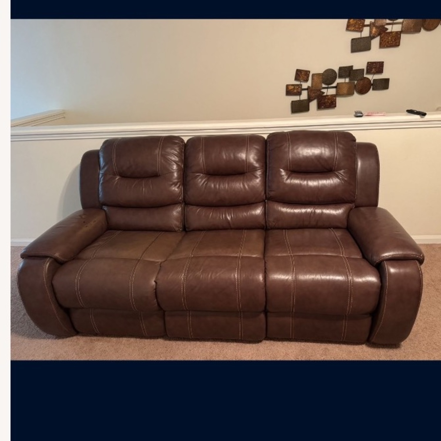 Stoneland Brown 3 Piece Sofa - image-2