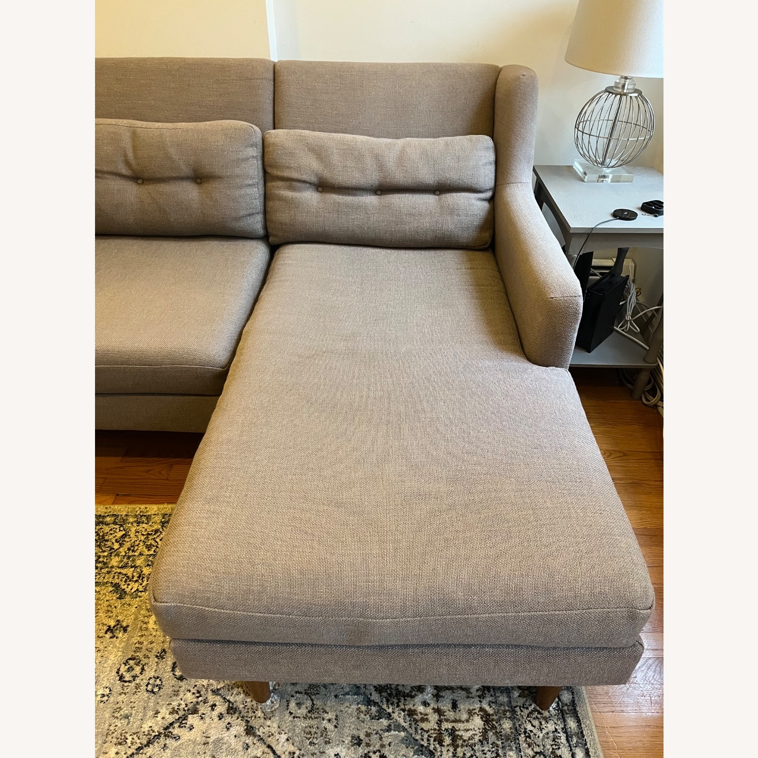 West Elm Crosby Chaise Sofa - image-5