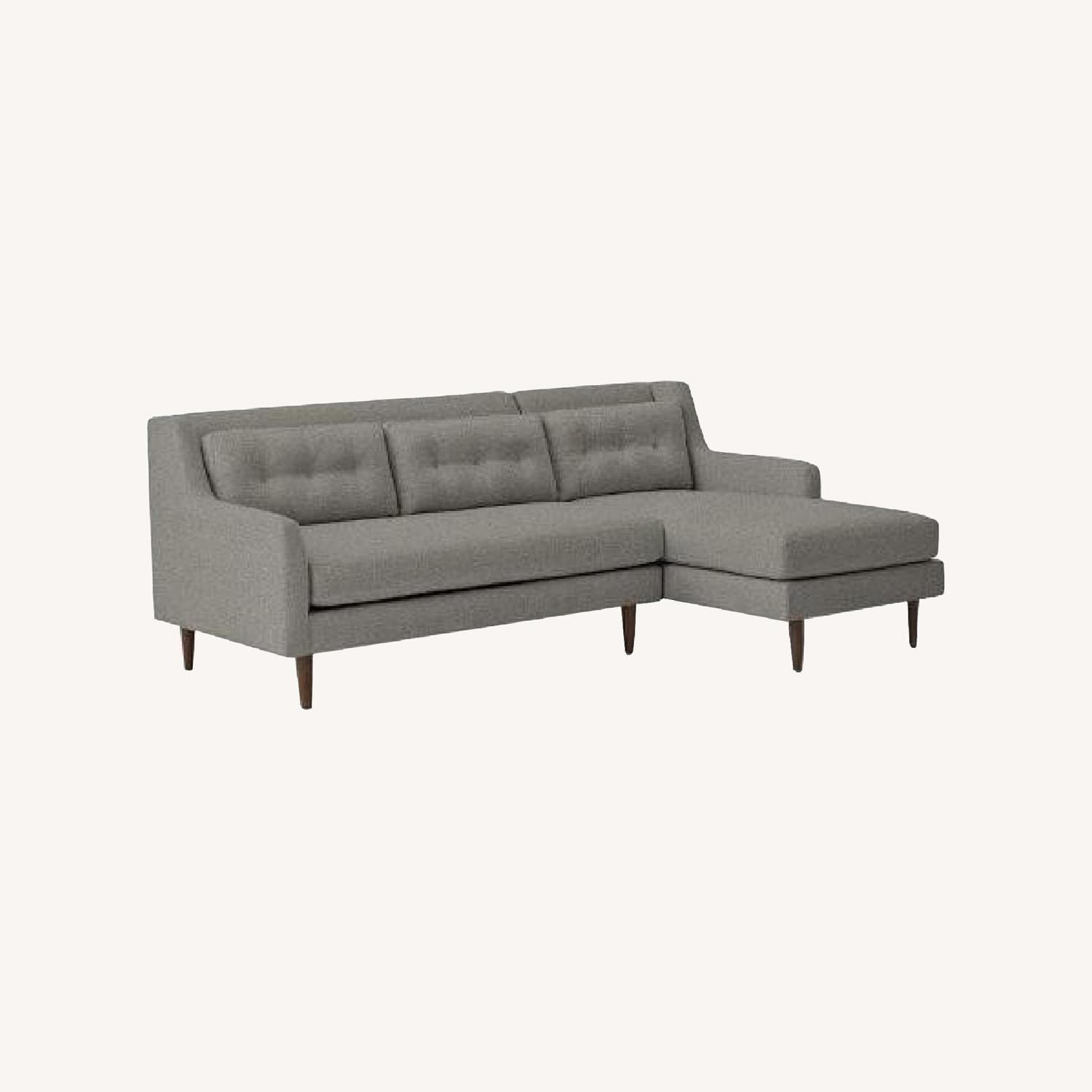 West Elm Crosby Chaise Sofa - image-0
