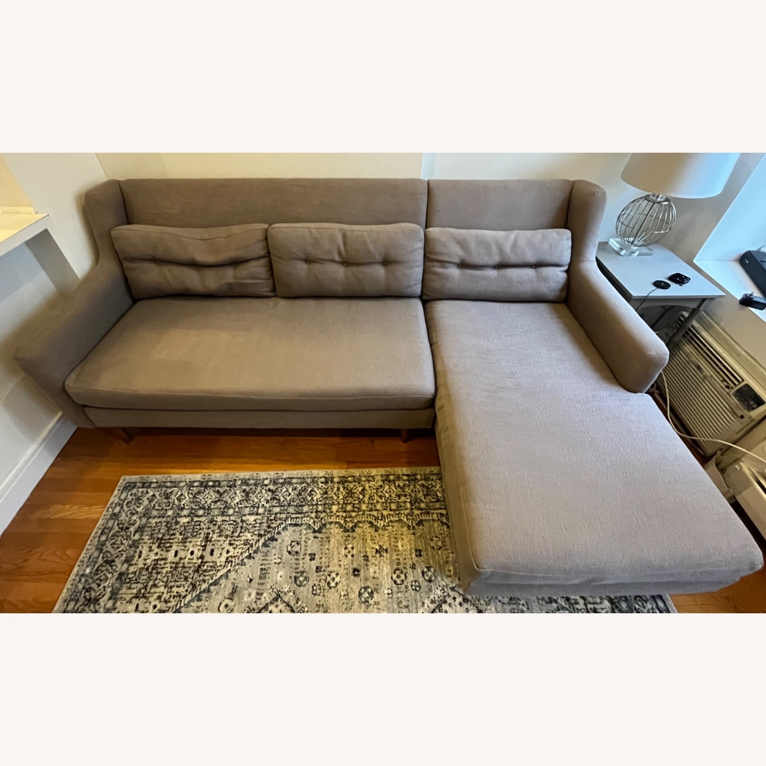 West Elm Crosby Chaise Sofa - image-7